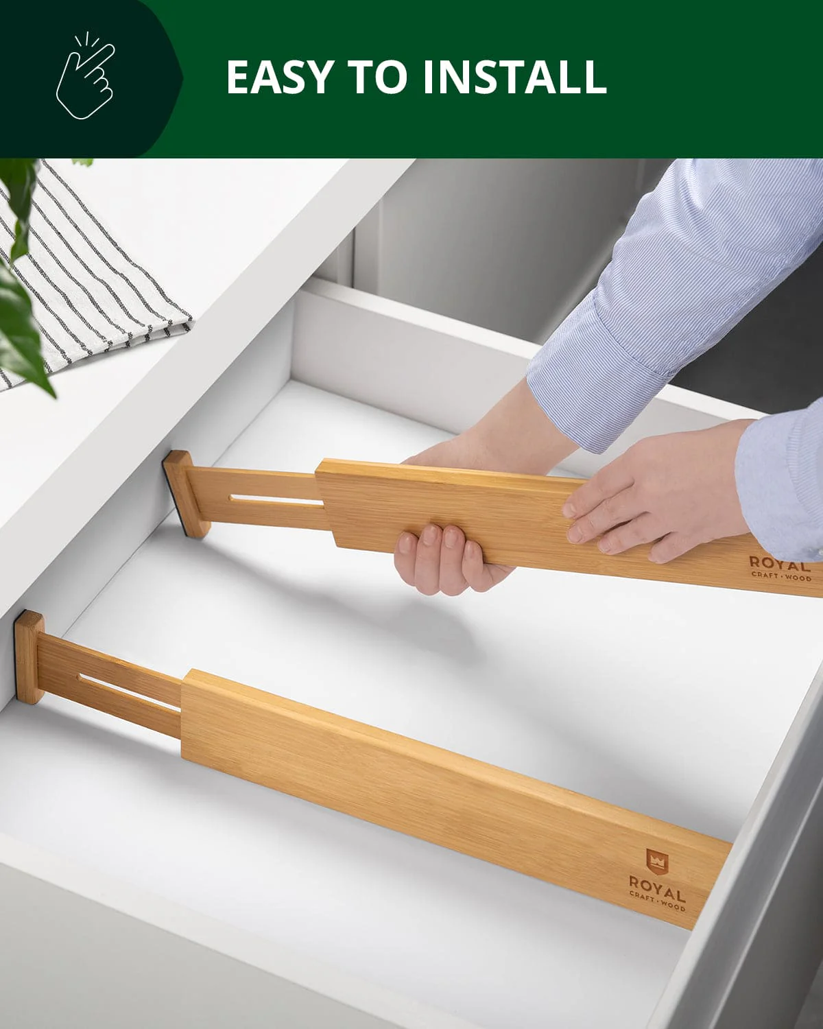 Drawer Dividers 22”, Natural - Image 4