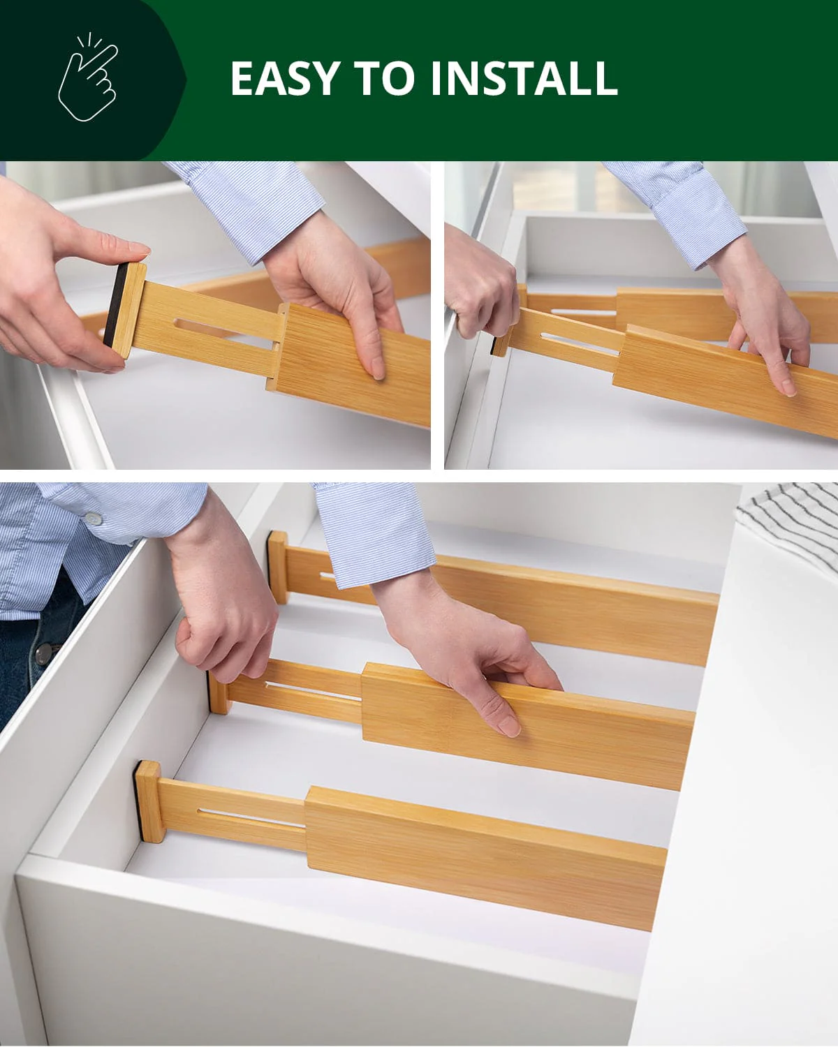 Drawer Dividers 22”, Natural - Image 5
