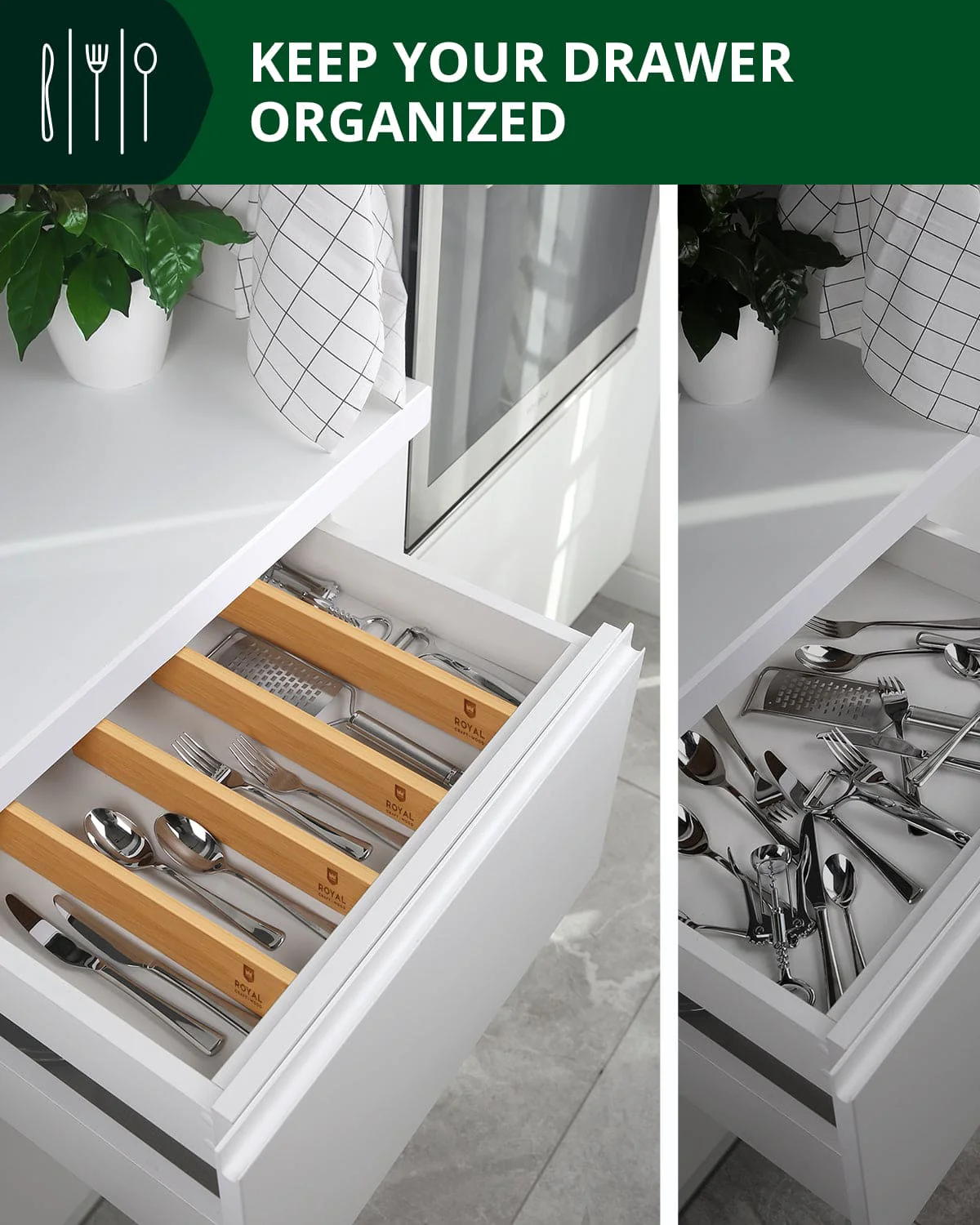 Drawer Dividers 22”, Natural - Image 8