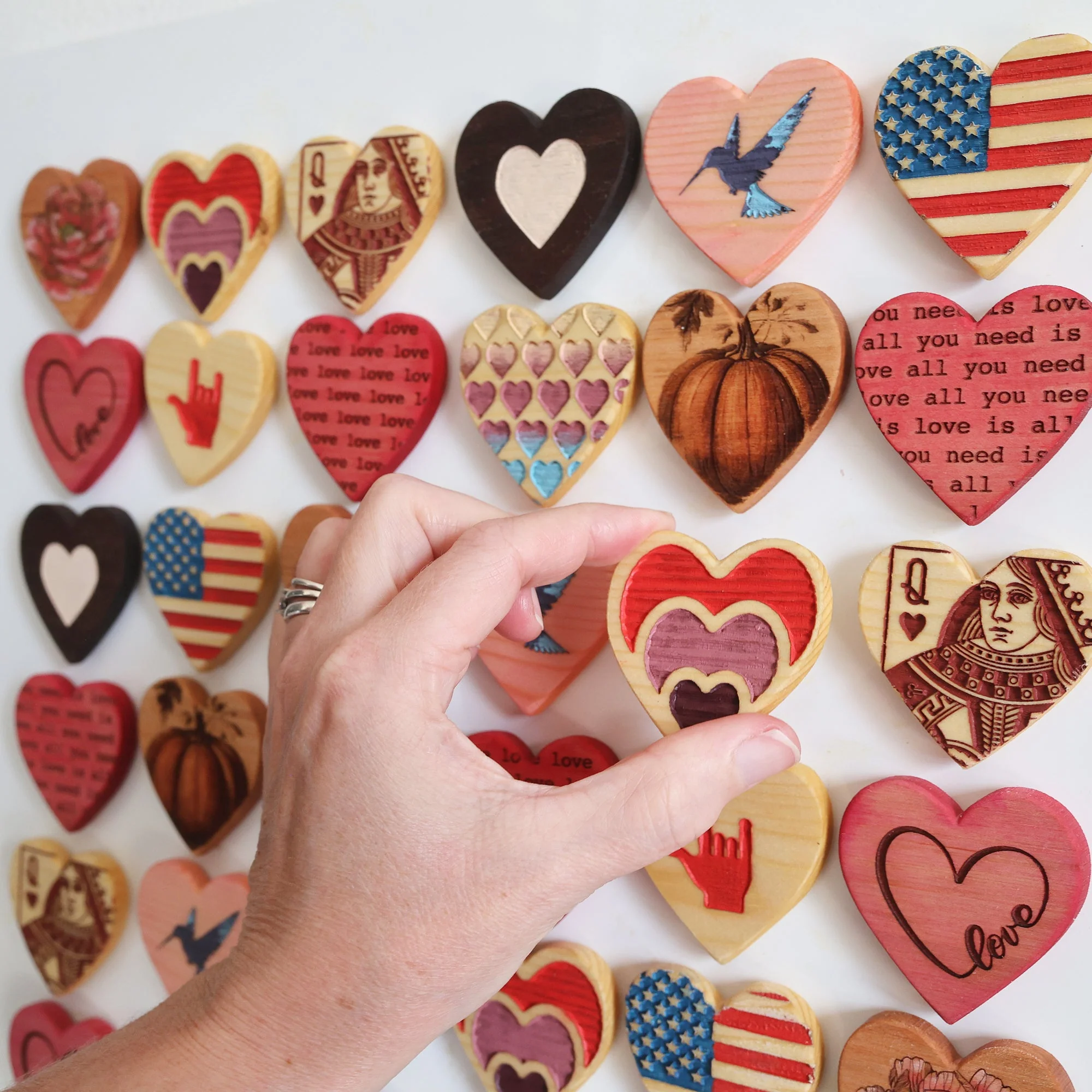 Engraved Heart Magnets - Image 2