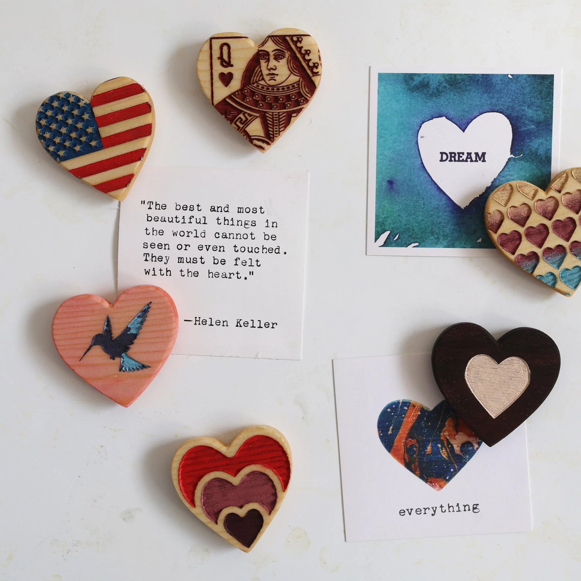 Engraved Heart Magnets - Image 3