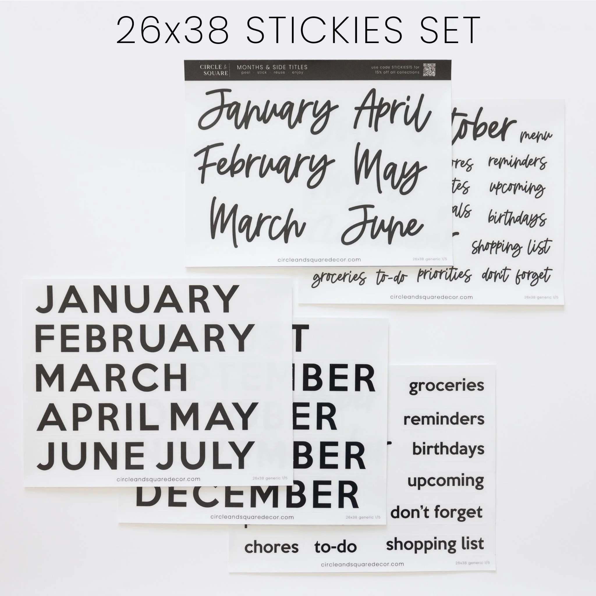 Ever Changing Acrylic Calendar | Classic Horizontal - Image 11