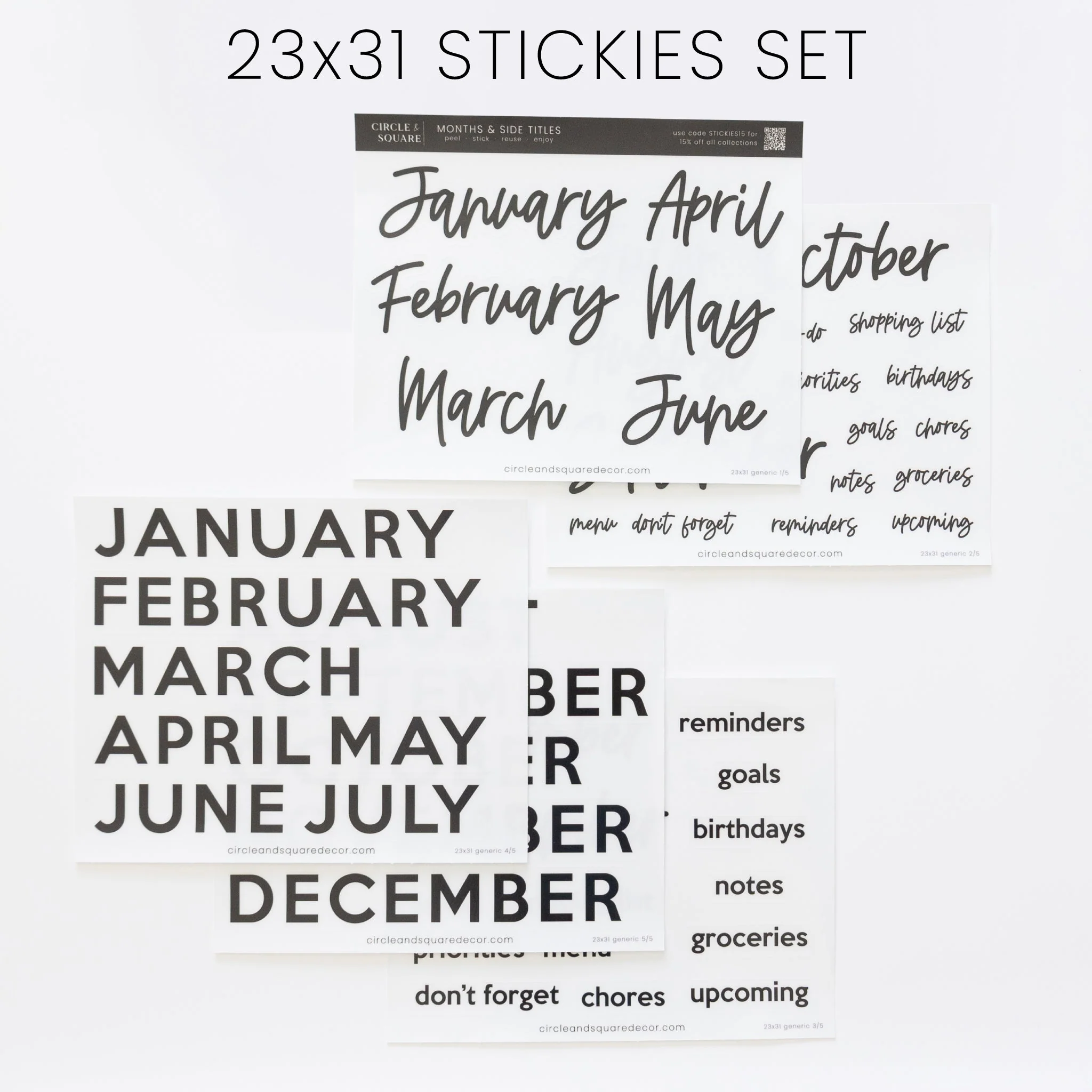 Ever Changing Acrylic Calendar | Classic Vertical - Image 10