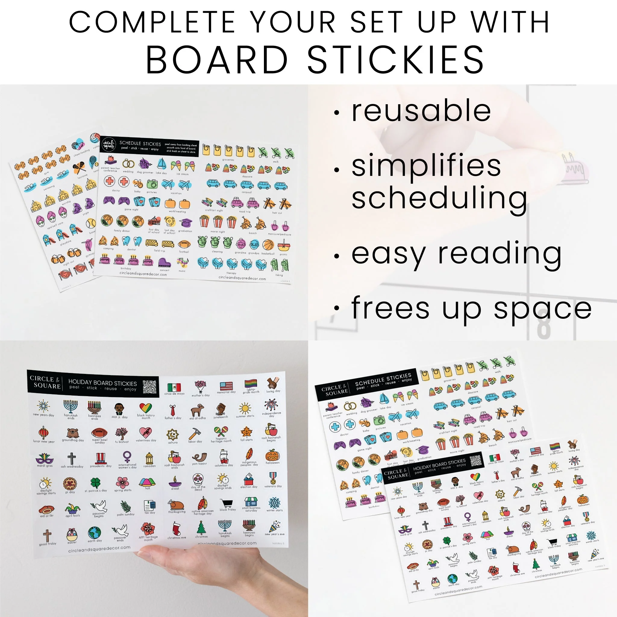 Ever Changing Acrylic Calendar | Minimalist Vertical - Image 7