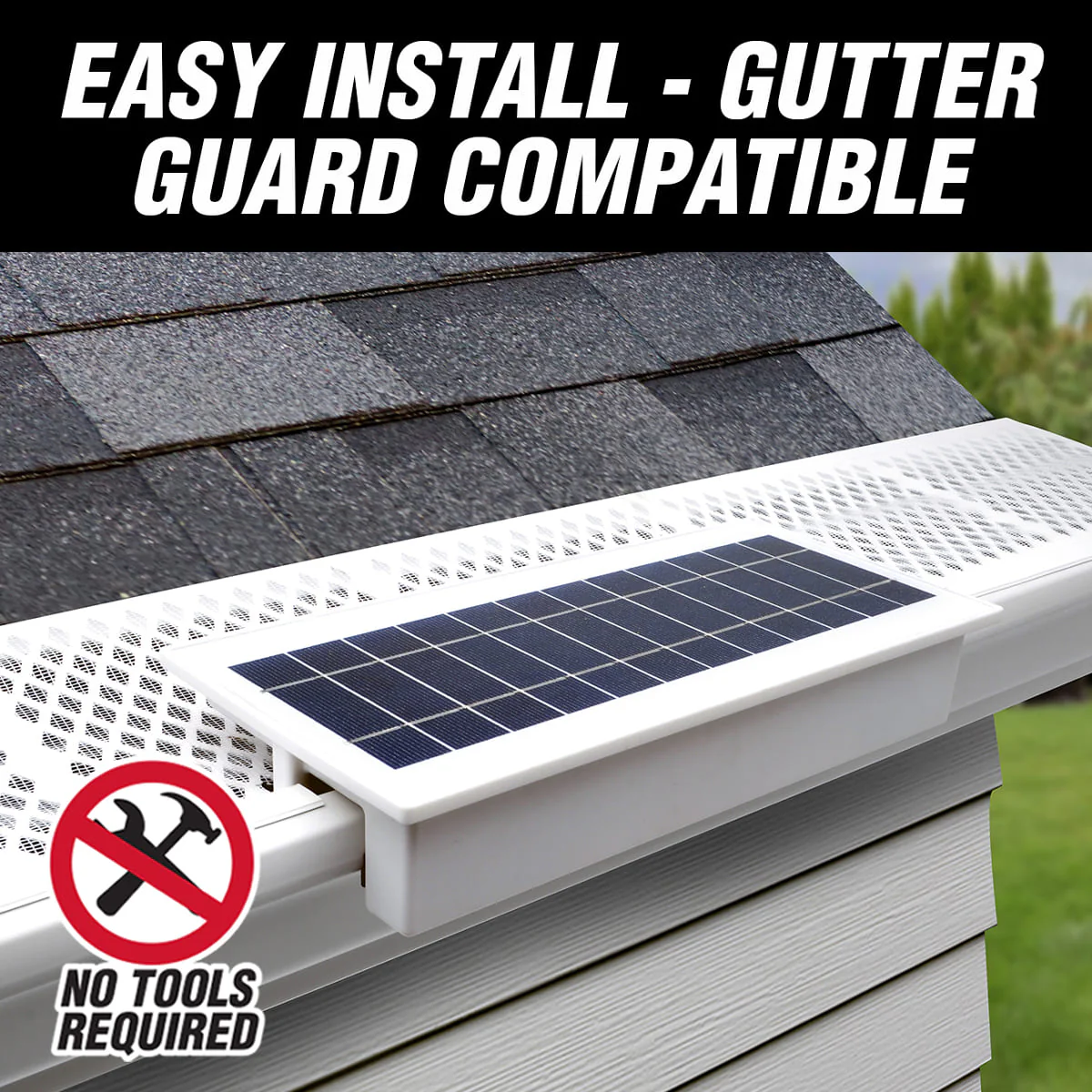 EZ Solar Home Security Floodlight - Gutter Mounted - Image 5