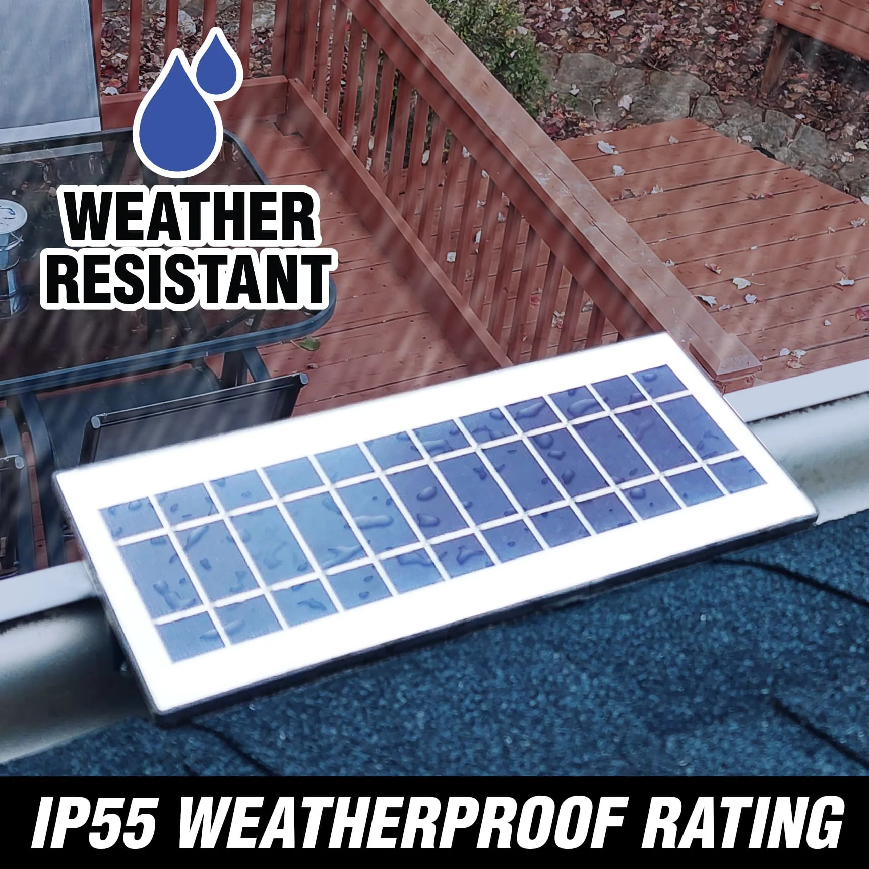 EZ Solar Home Security Floodlight - Gutter Mounted - Image 7