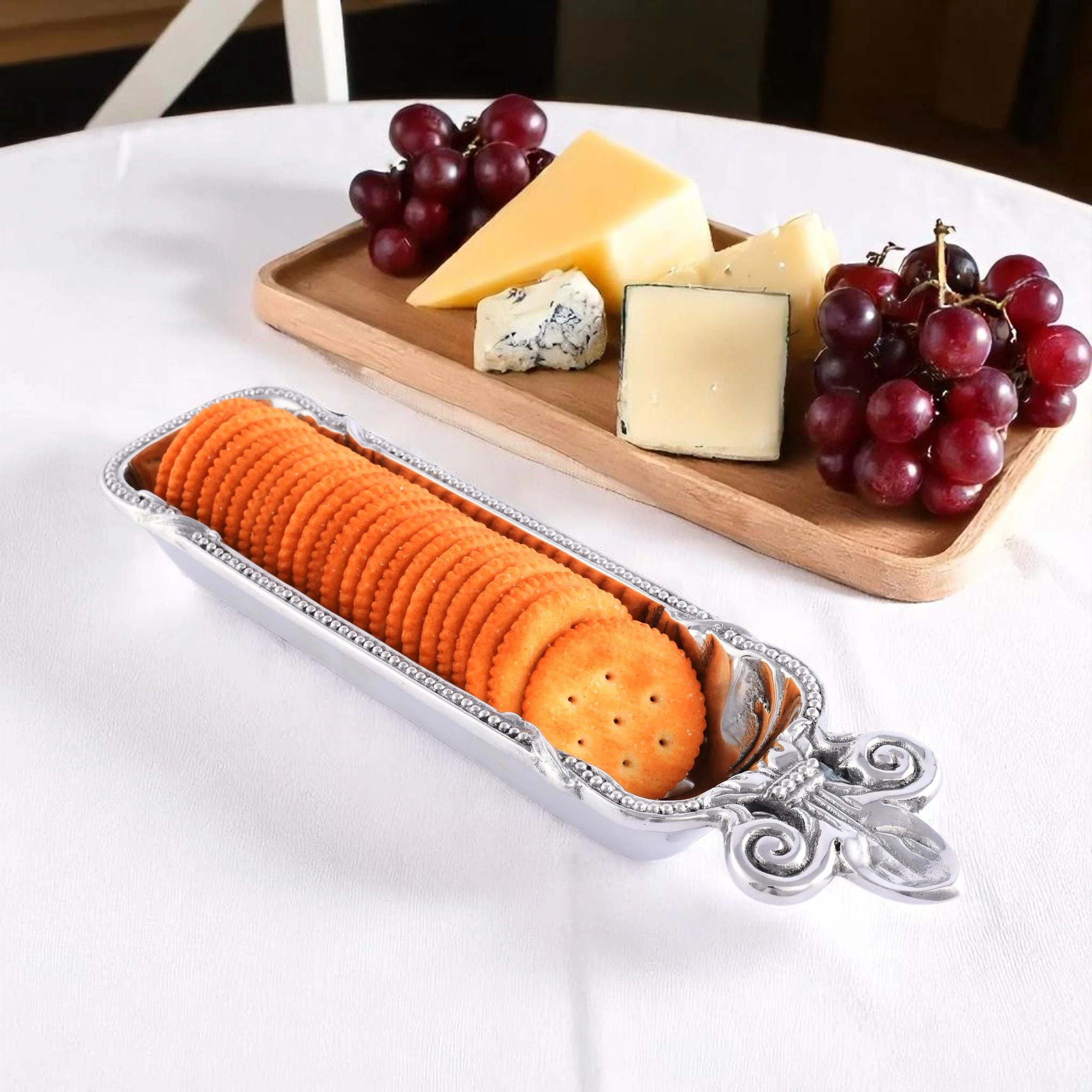 Fleur De Lis Cracker Serving Tray - Image 2