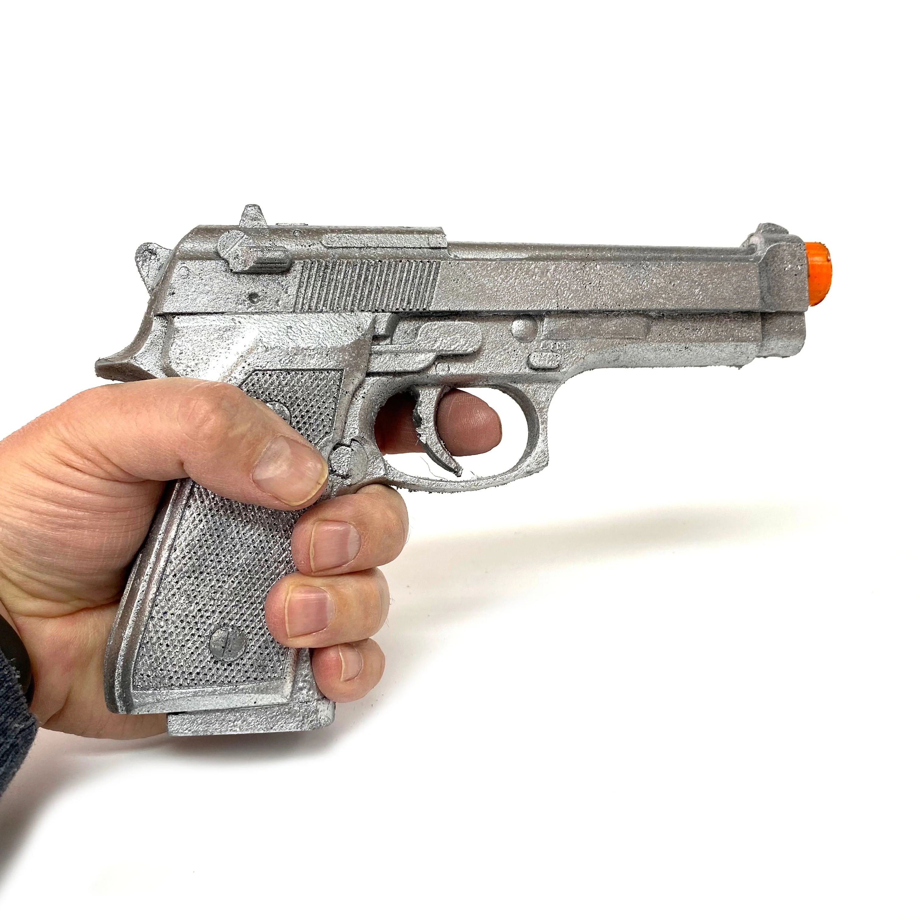 Foam Rubber Beretta 9mm Semi Automatic Style Inert Handgun Prop - Image 10