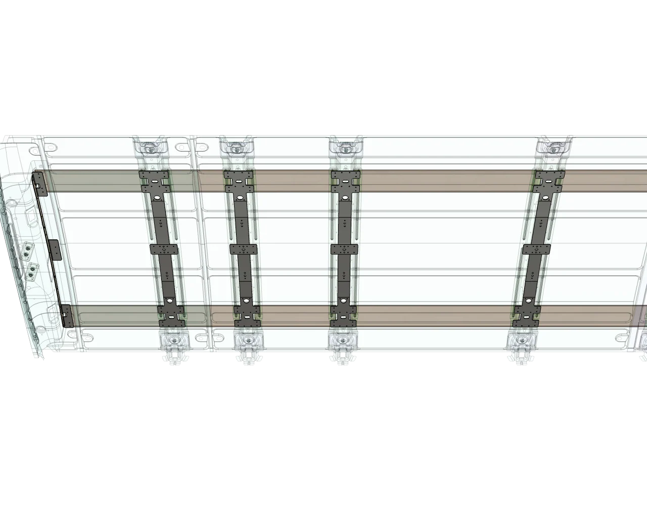 Ford Transit Aluminum Ceiling Furring Kit - Image 3