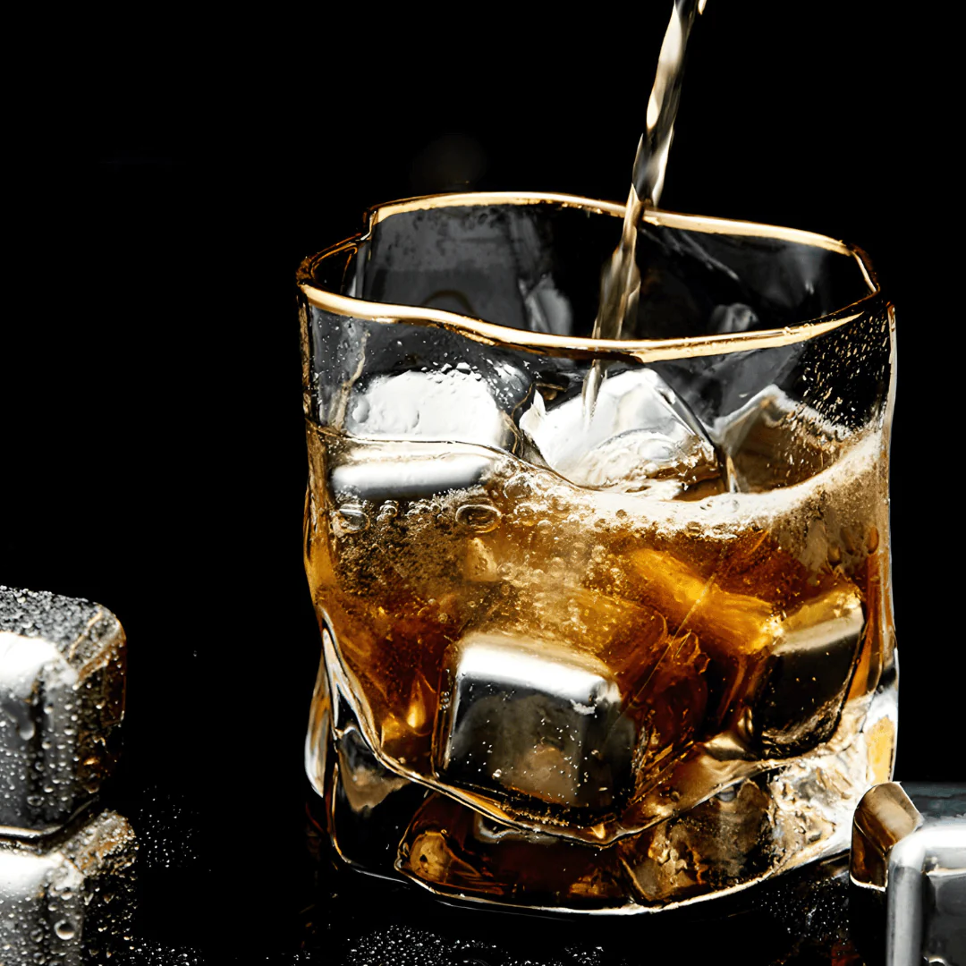 Gold Hoshi Japanese Crystal Whisky Glass - Image 11