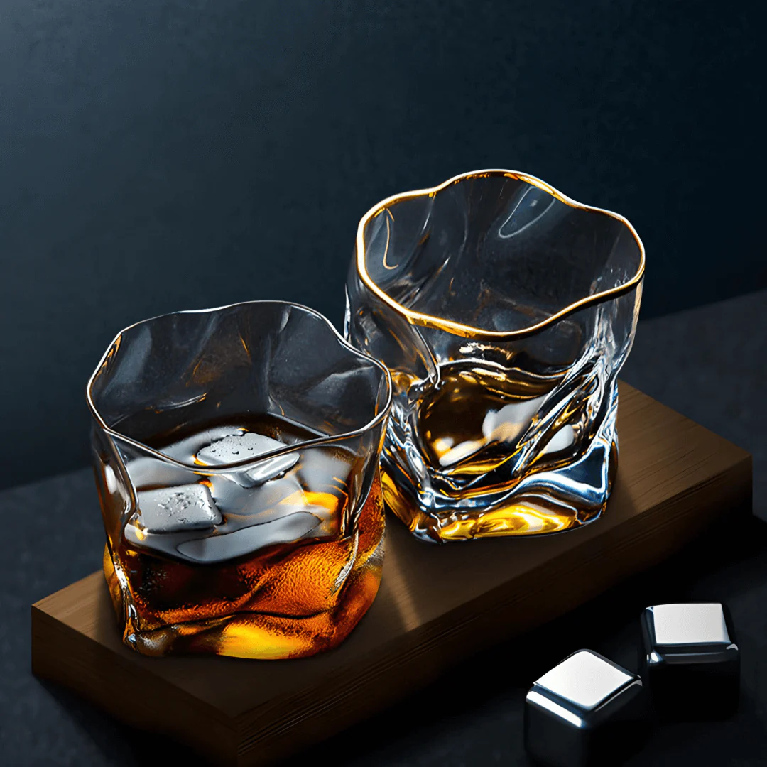 Gold Hoshi Japanese Crystal Whisky Glass - Image 13