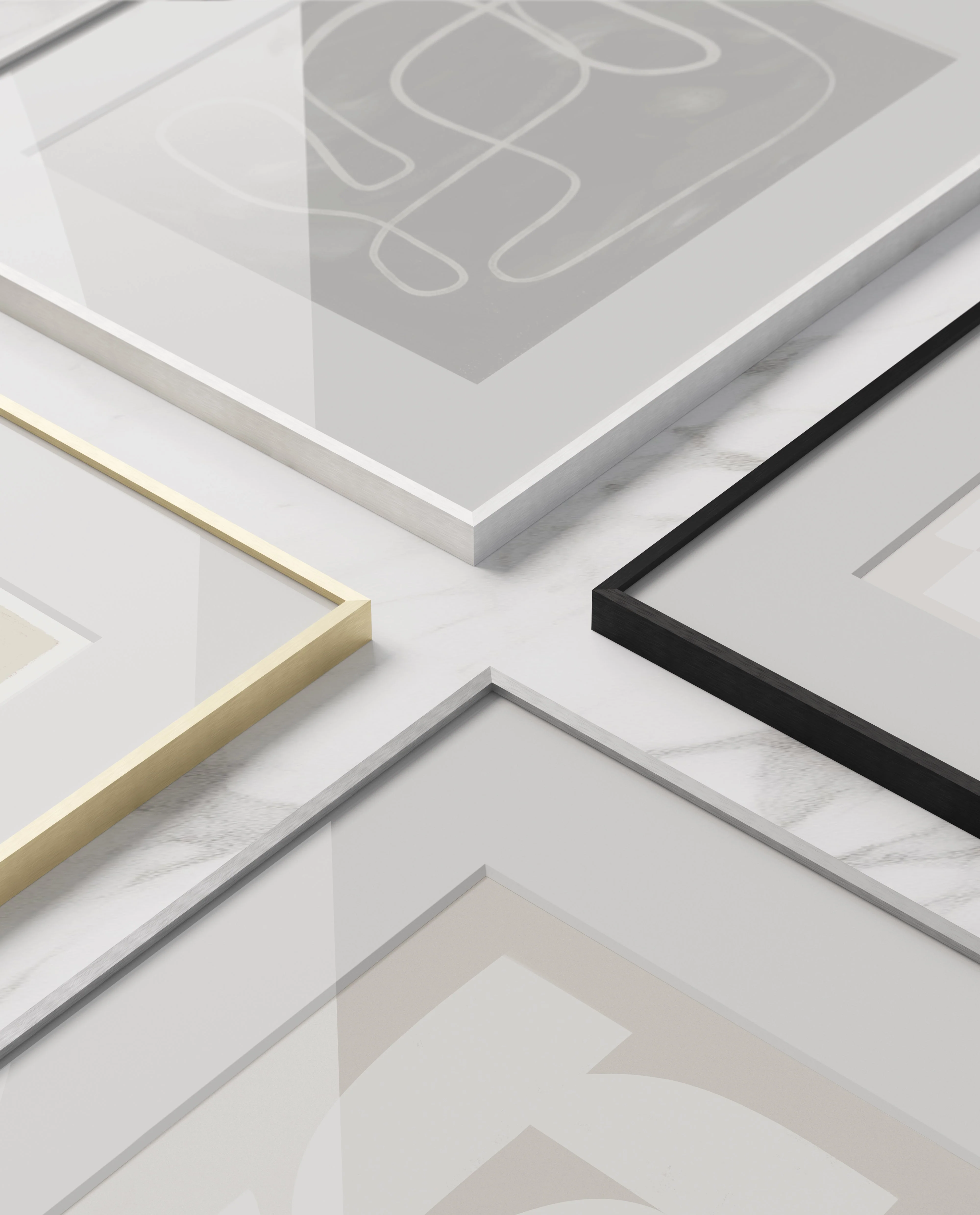 Gold Metal Glass Picture Frame - Image 6
