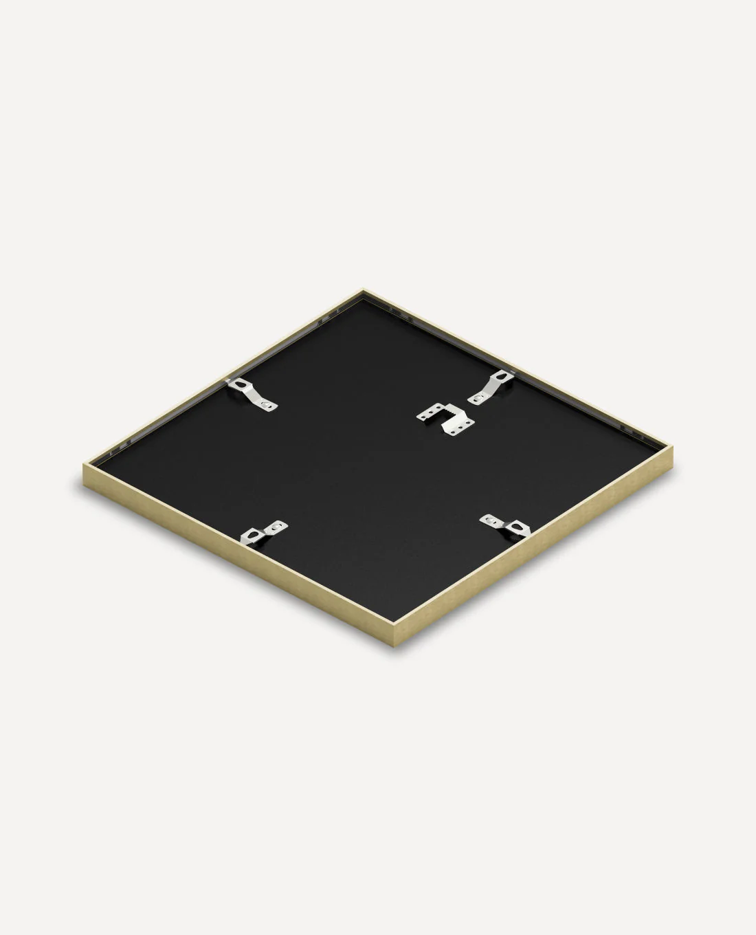 Gold Metal Glass Square Picture Frame - Image 3