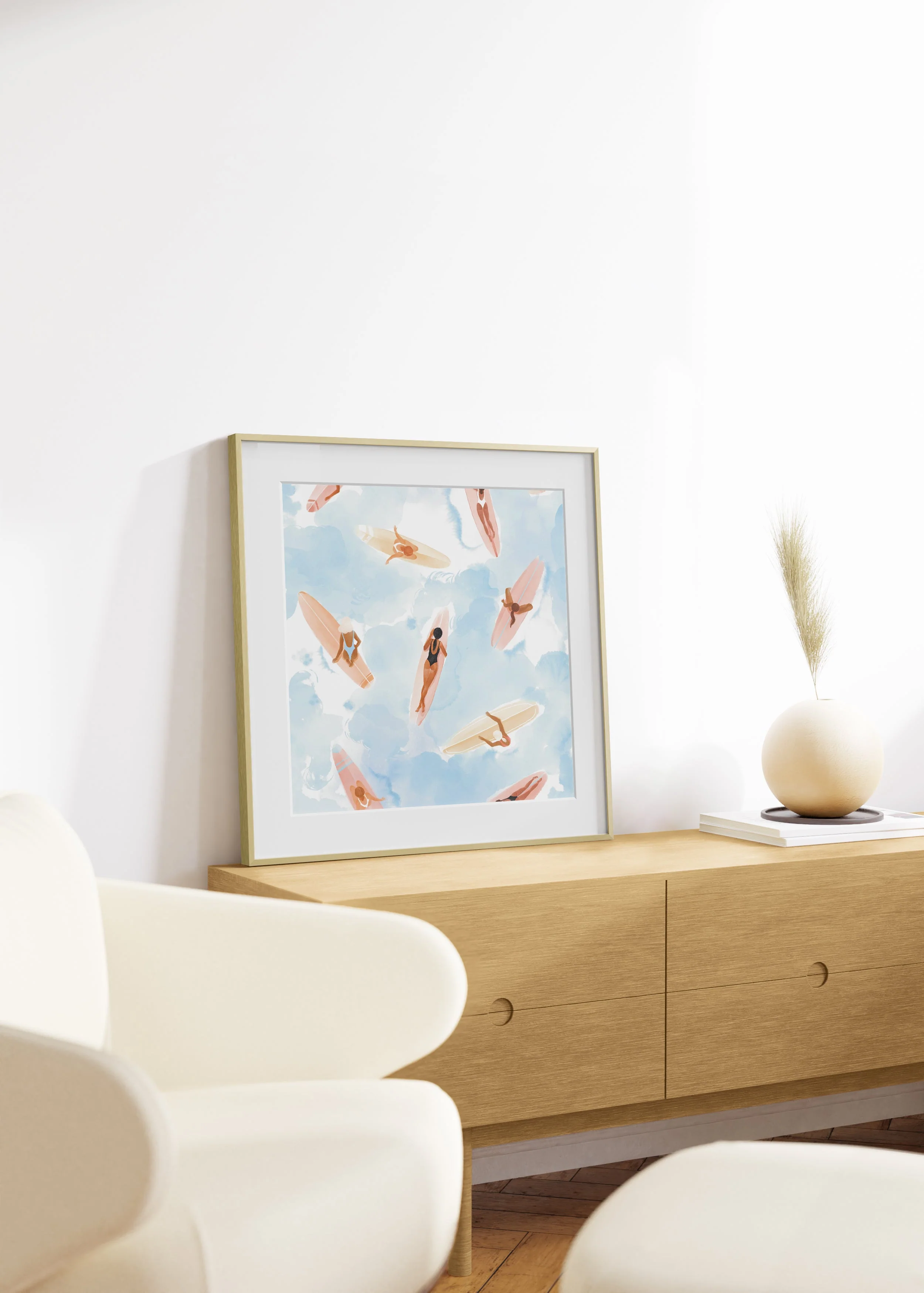 Gold Metal Glass Square Picture Frame - Image 5