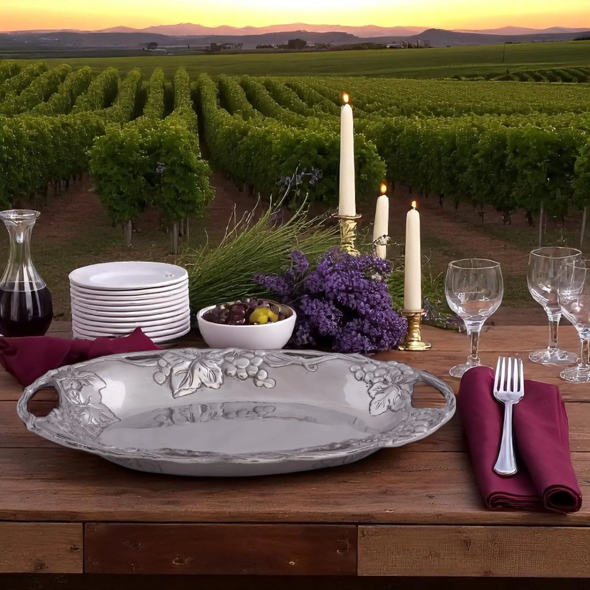 Grape Oval Tray - Image 3