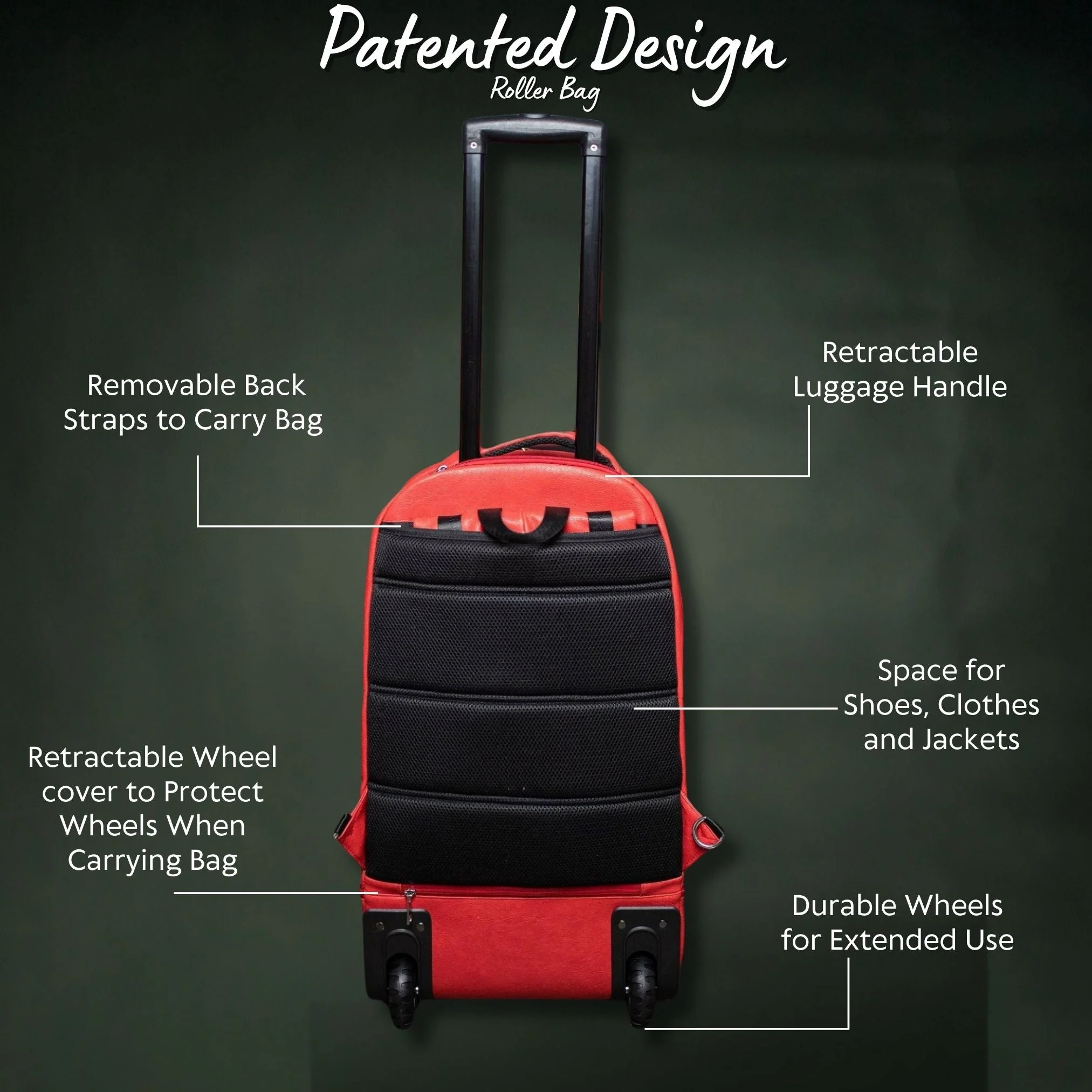 Grey Leather Carry-On Roller Bag (Only 150 Made) - Image 8