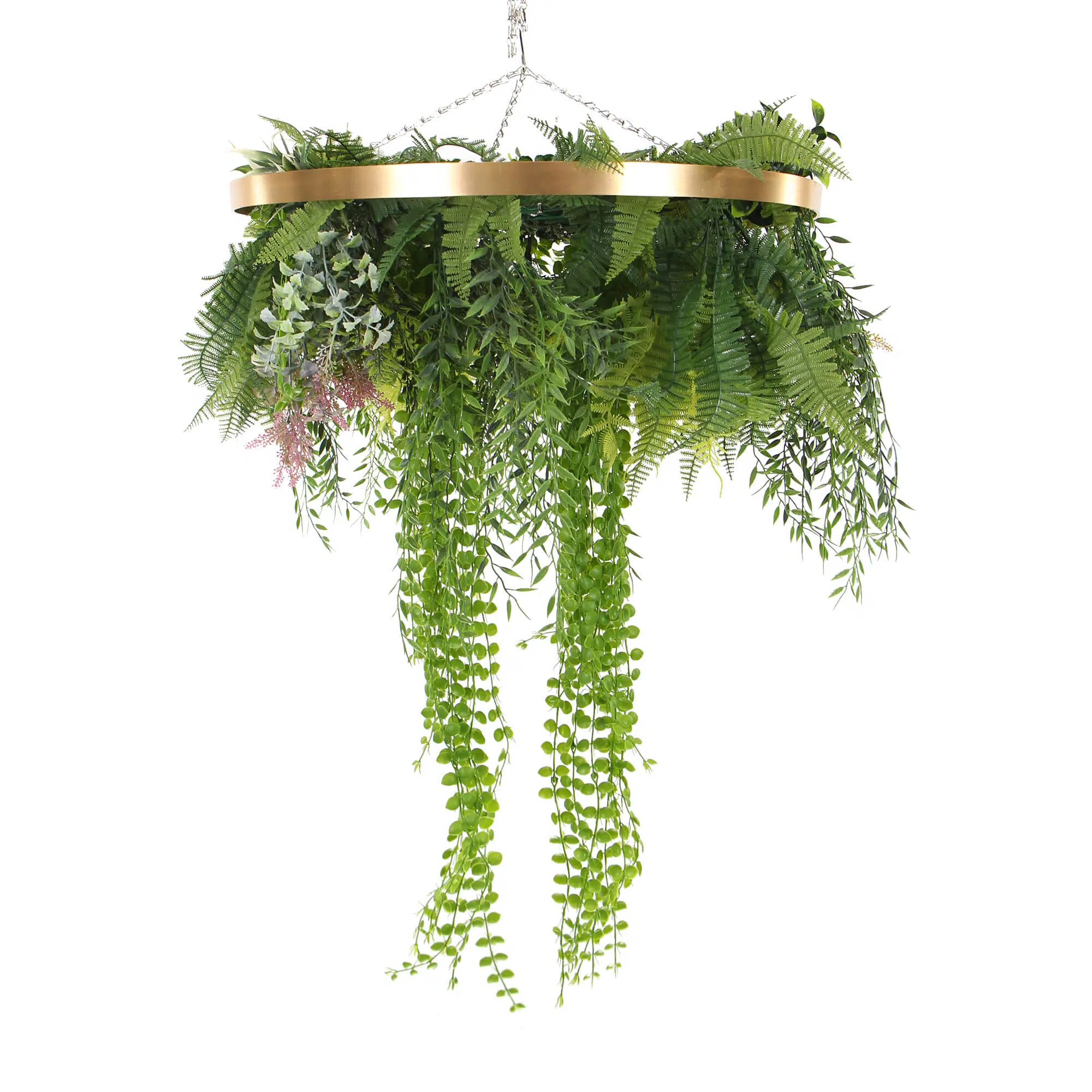 Imitation Premium Gold Artificial Hanging Green Wall Disc 60cm (Limited Edition) - Image 4