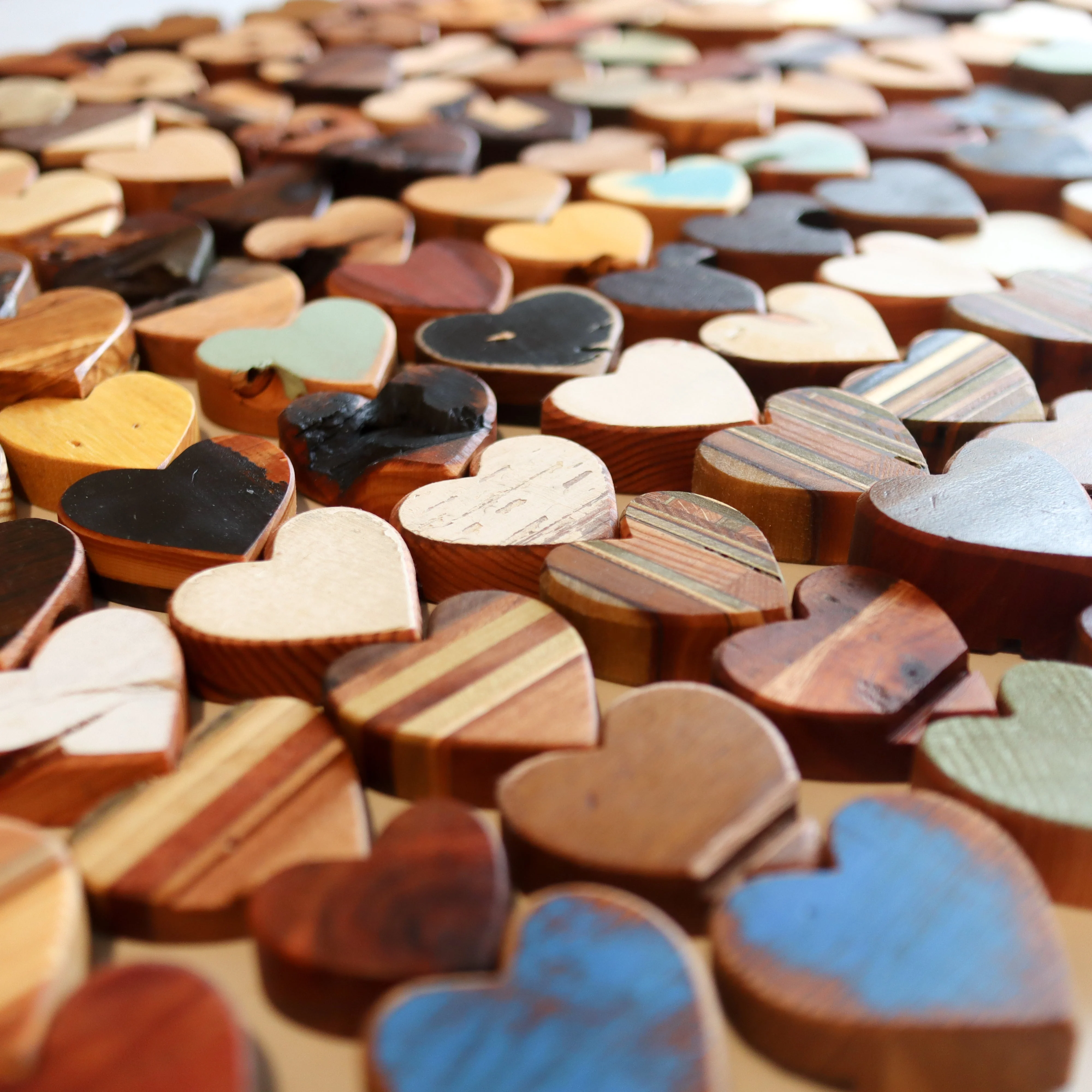 Imperfect Wooden Hearts - Image 3