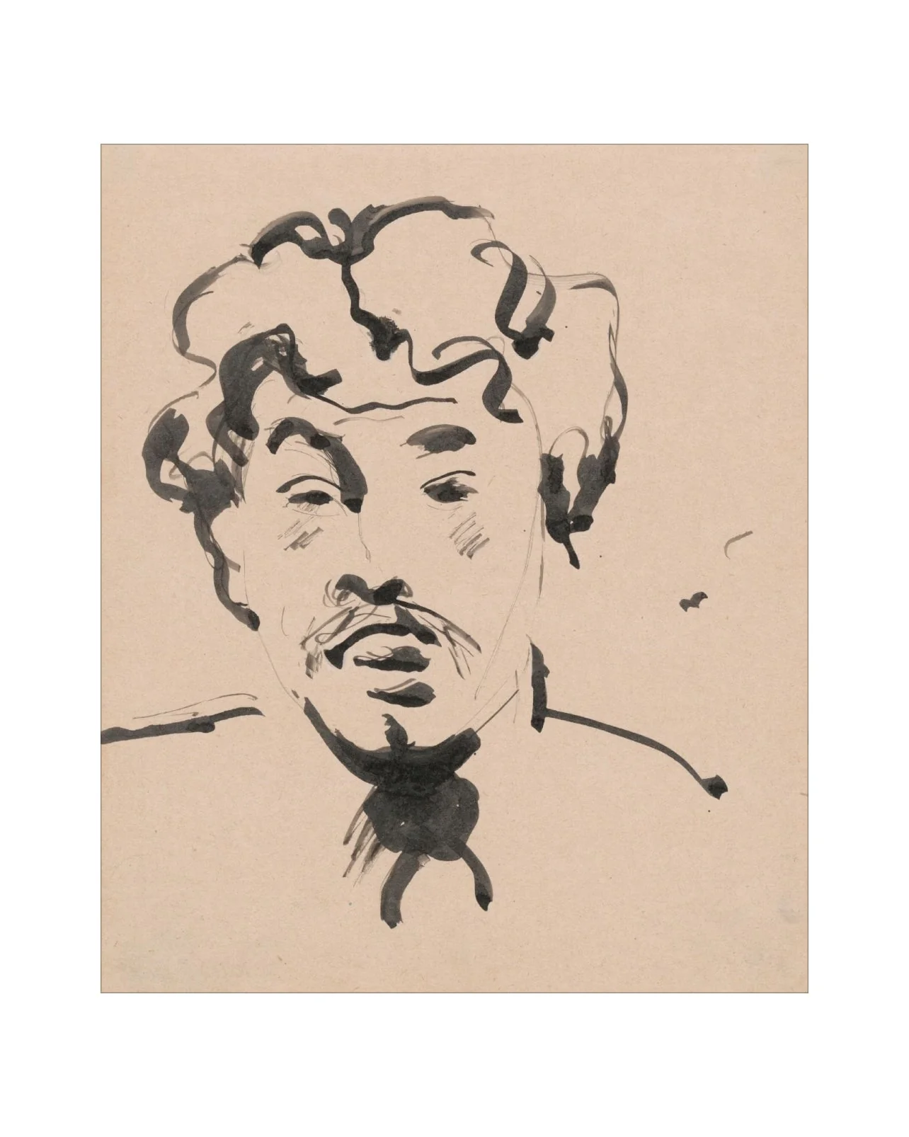 Ink Sketch of a Man - Image 2