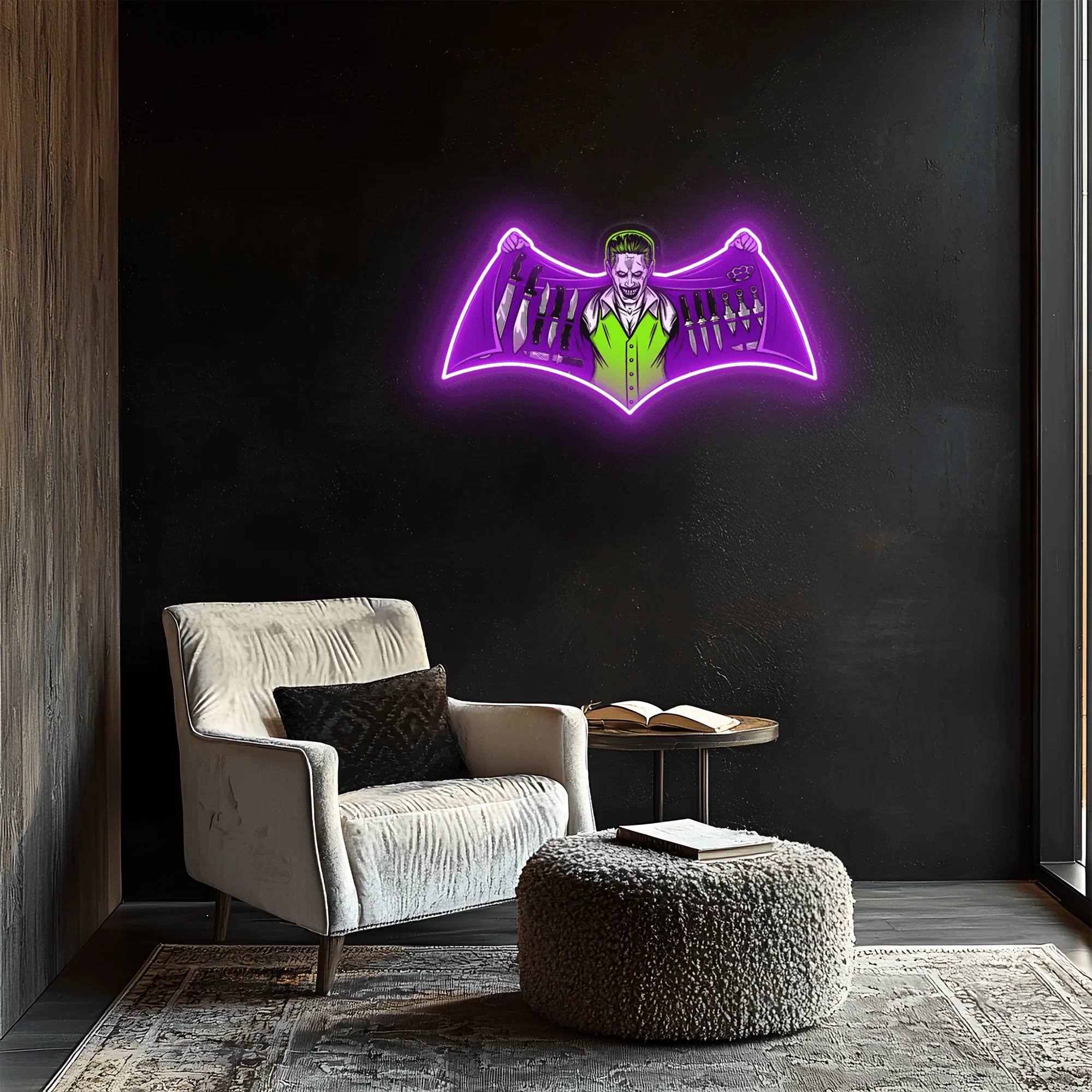 Joker Neon Sign, Uv Print Neon, Joker Uv Print Neon Sign, Neon Wall Art - Image 5