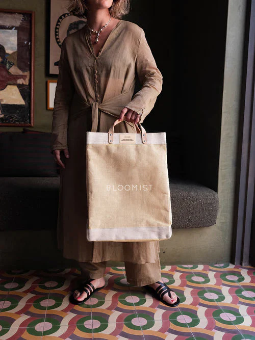 Large Natural Jute Market Tote - Image 4