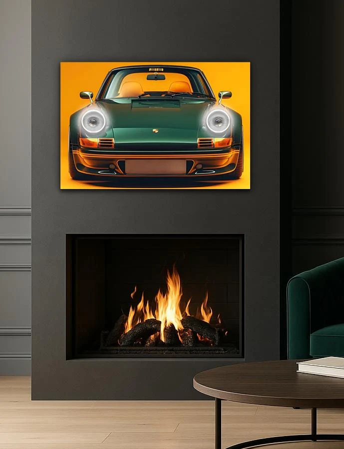 LED Retro Car Wall Art – UV‑Printed Acrylic with Dimmer Remote - Image 6