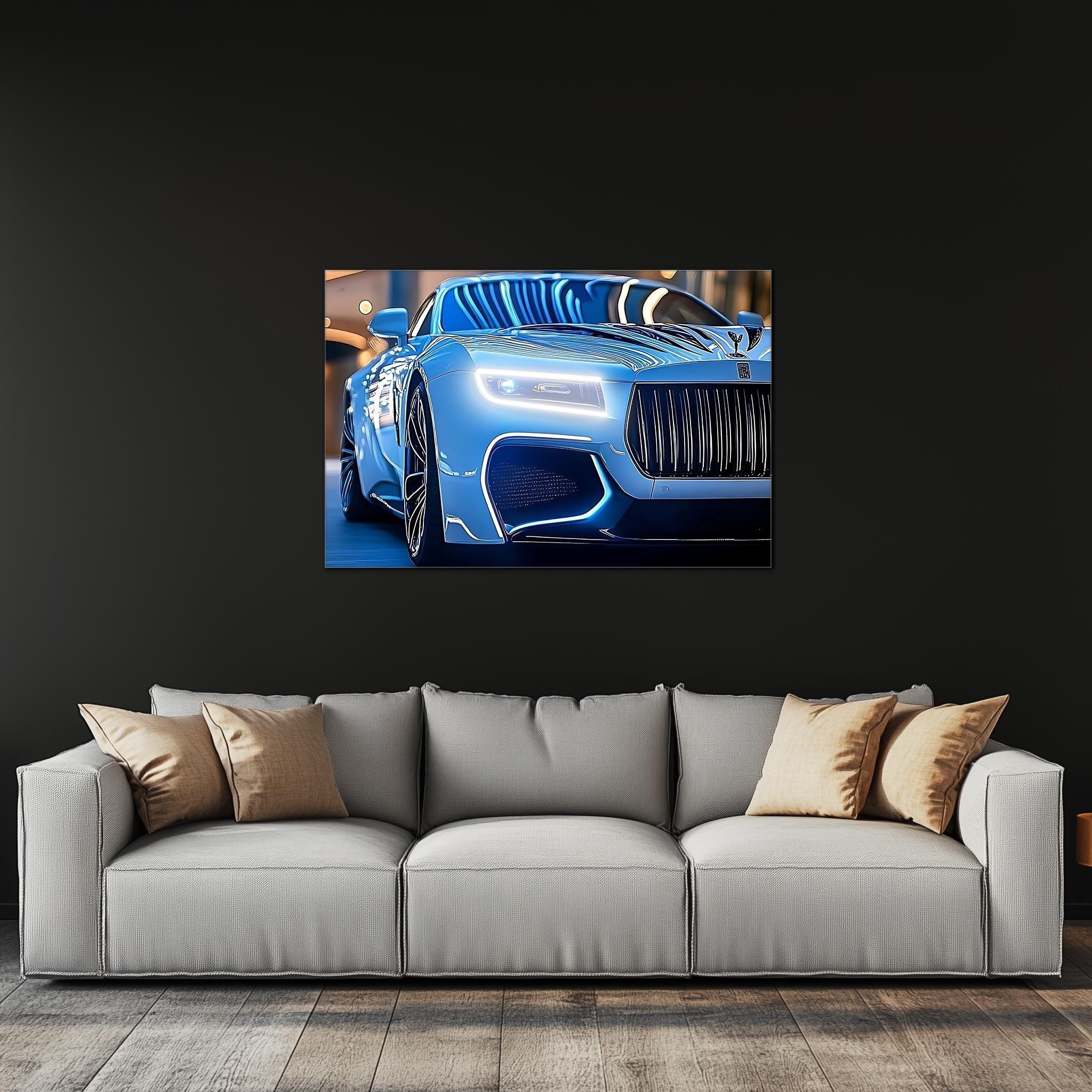 Luxury Car Neon Wall Art - UV Printed LED Plexiglass Sign for Garage, Man Cave & Showroom - Adjustable Light and Free Shipping - Image 5