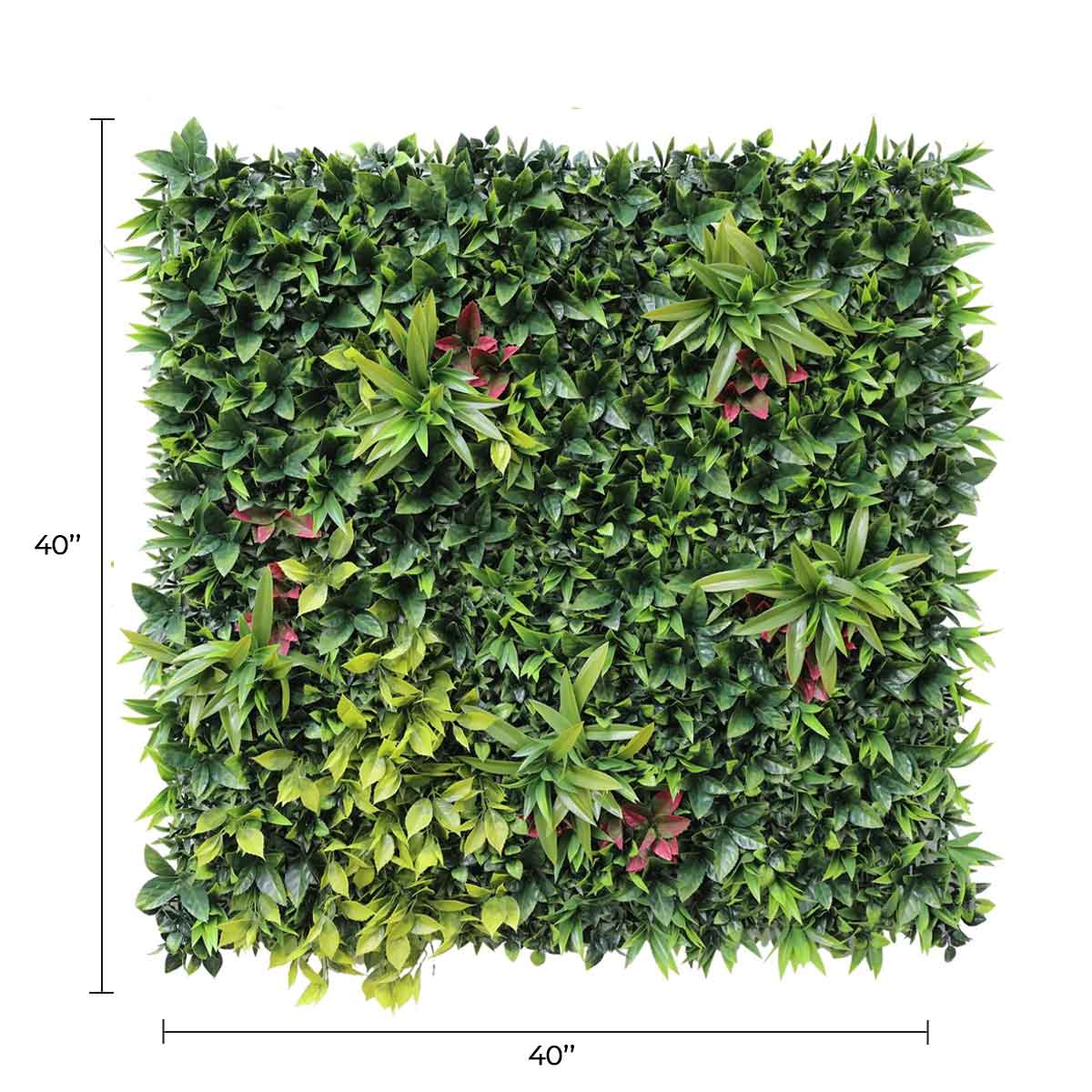 Luxury Green Meadows Artificial Vertical Garden 40" x 40" 11SQ FT Commercial Grade UV Resistant - Image 2