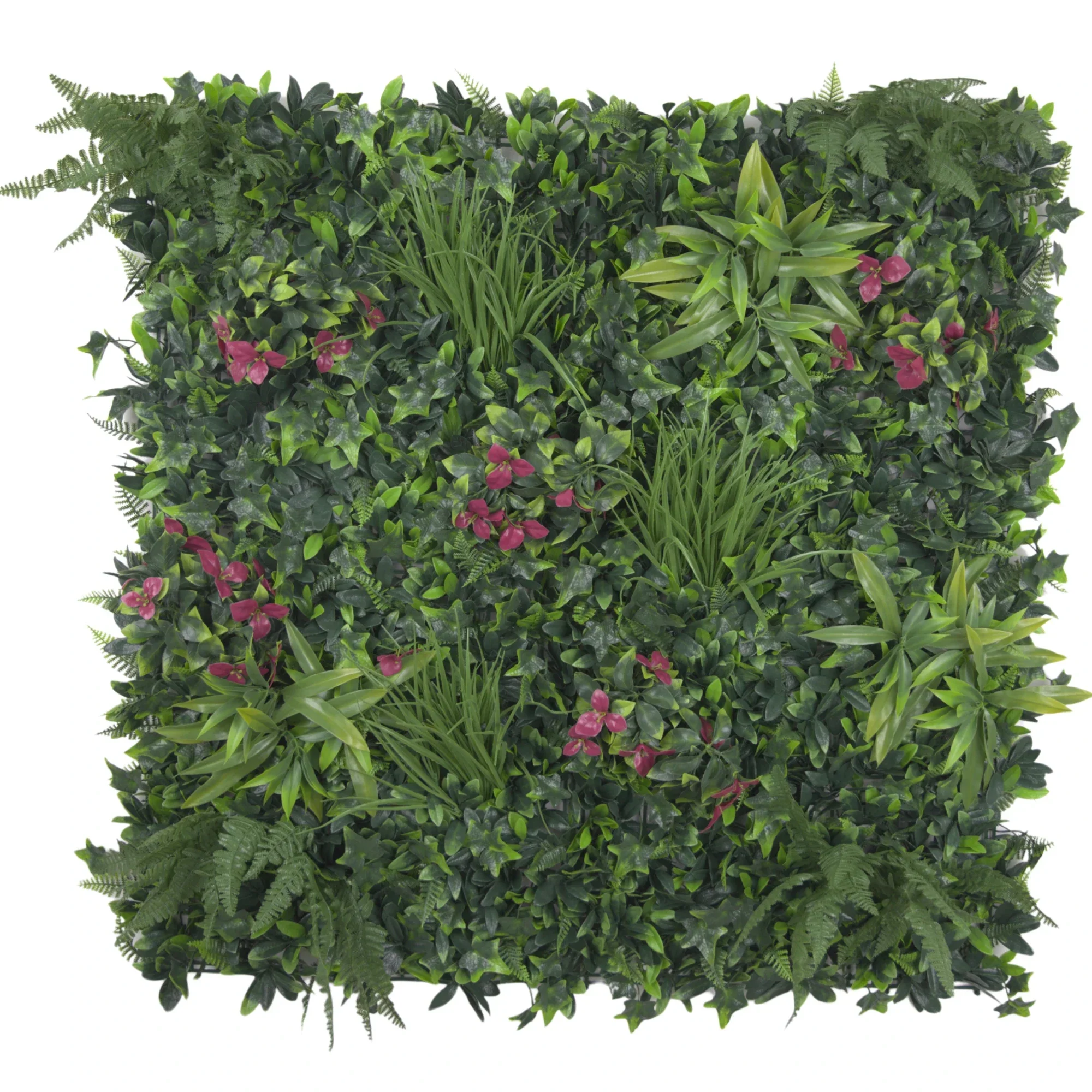 Luxury Pink Sensation Artificial Living Wall / Green Wall 40" x 40" 11SQ FT Commercial Grade UV Resistant