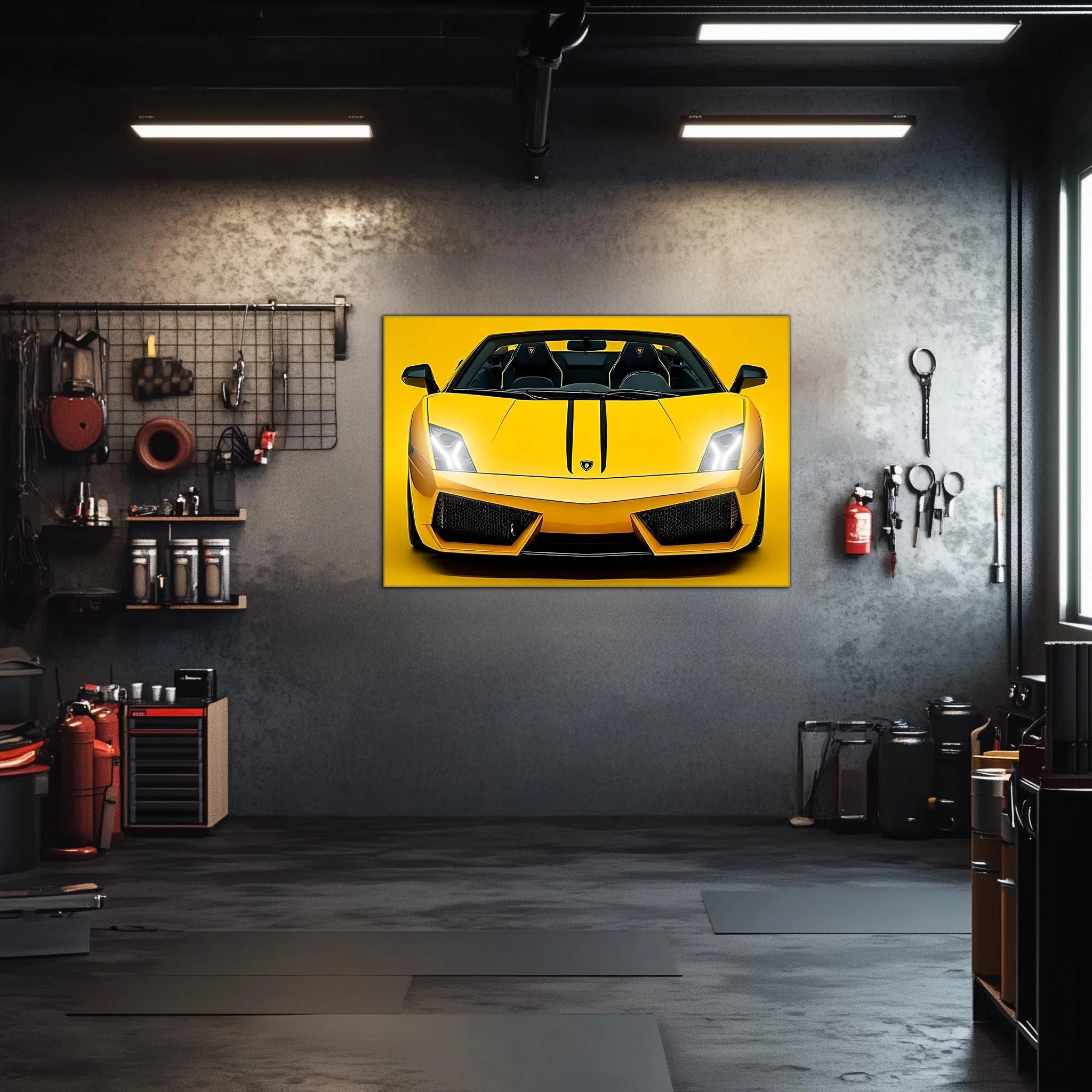 Luxury Supercar Neon Wall Art - UV Printed LED Plexiglass Sign for Garage, Man Cave & Exotic Car Lovers - Adjustable Light and Free Shipping - Image 3