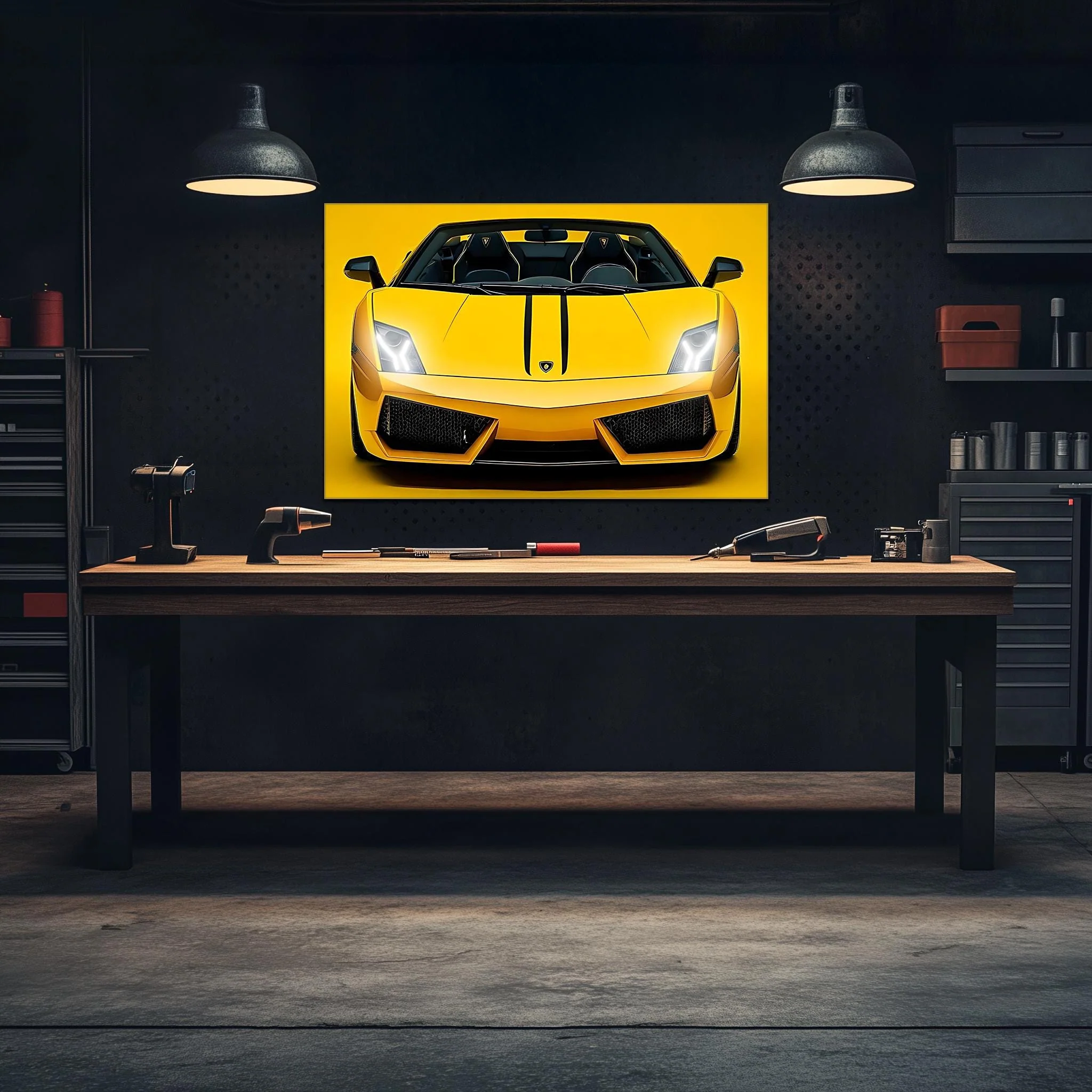 Luxury Supercar Neon Wall Art - UV Printed LED Plexiglass Sign for Garage, Man Cave & Exotic Car Lovers - Adjustable Light and Free Shipping - Image 4