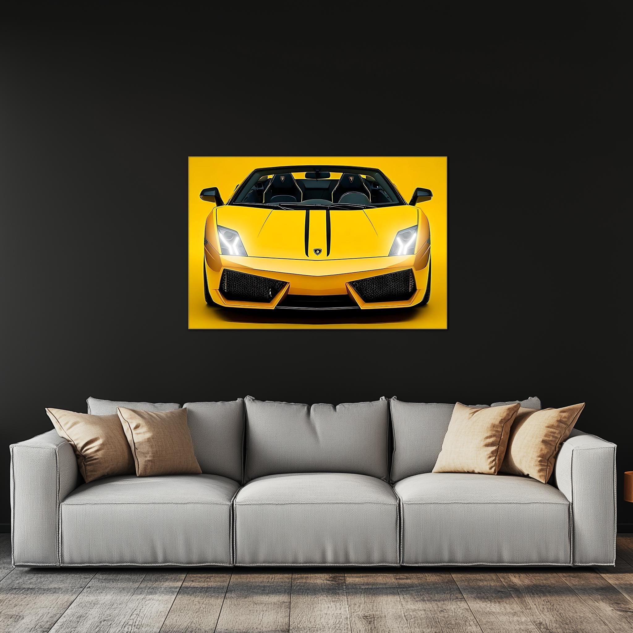 Luxury Supercar Neon Wall Art - UV Printed LED Plexiglass Sign for Garage, Man Cave & Exotic Car Lovers - Adjustable Light and Free Shipping - Image 5