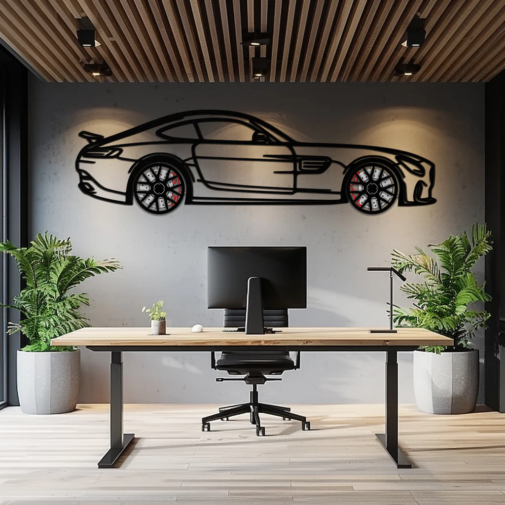 Mercedes AMG GTS Metal Wall Art – Rotating Wheel Luxury Car Decor – Perfect Gift for Car Enthusiasts - KAFMEKA073 - Image 5