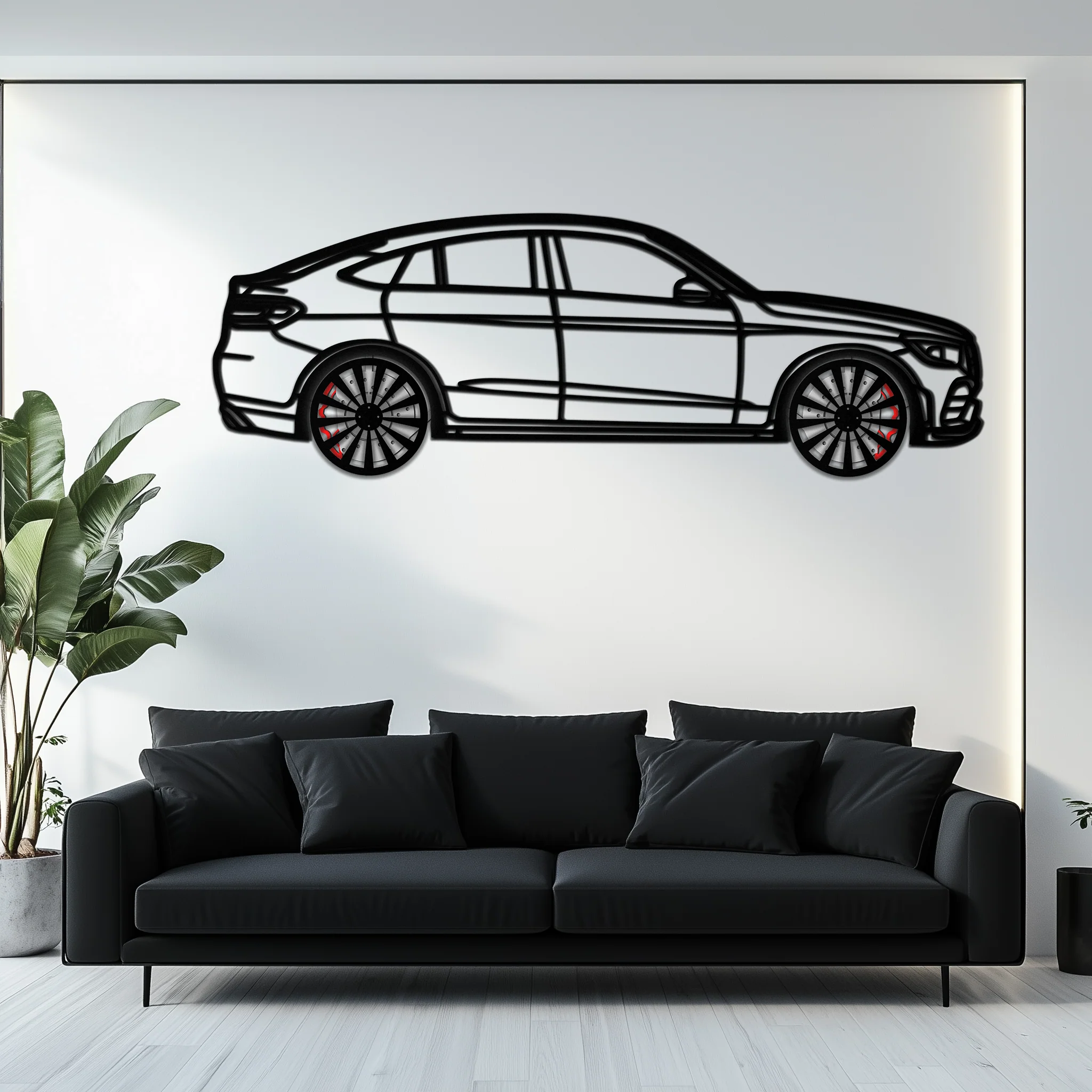 Mercedes GLC Coupe Metal Wall Art – Rotating Wheels Edition | Luxury AMG-Inspired Garage & Home Decor -KAFMEKA081 - Image 10