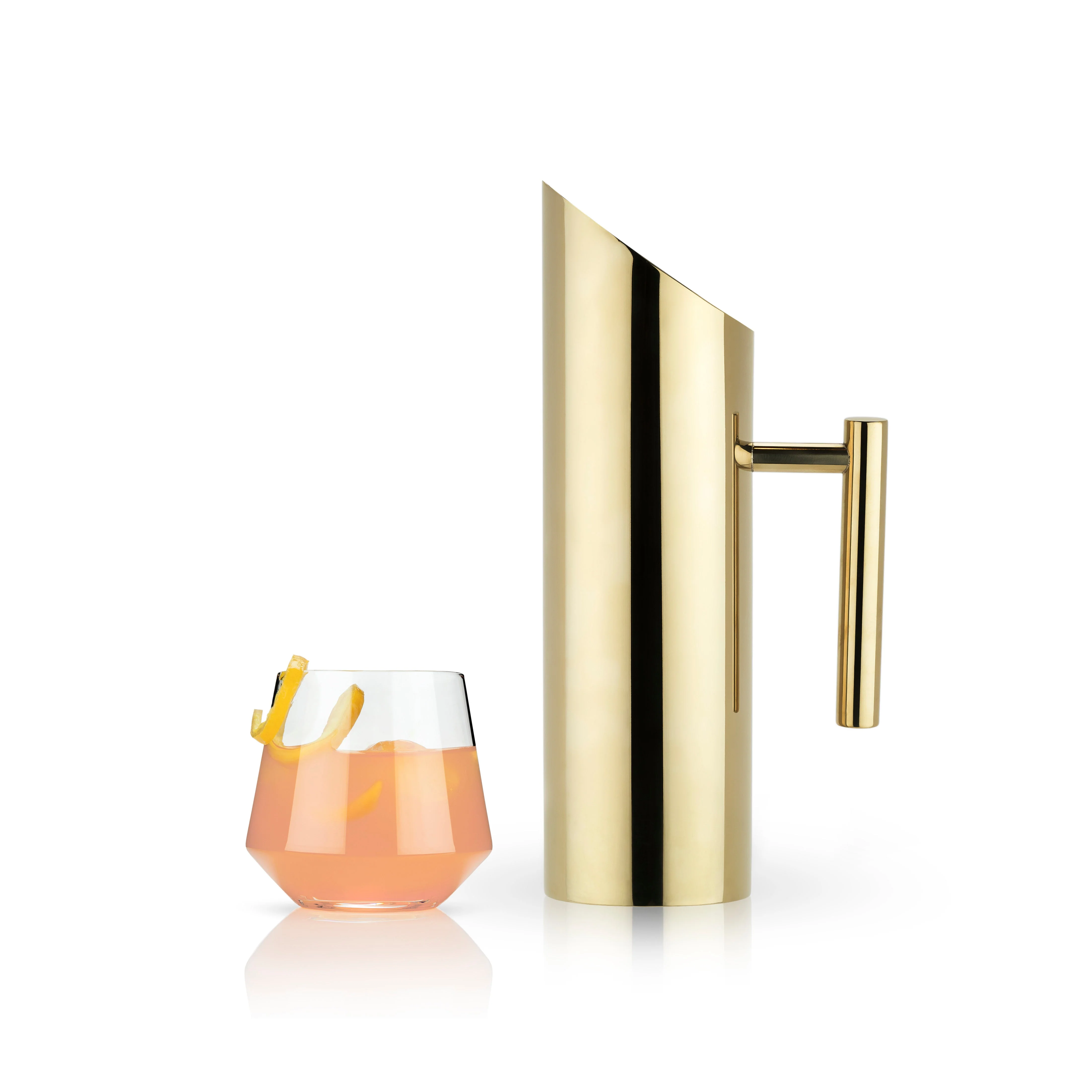 Modern Stainless Steel Pitcher in Gold - Image 4