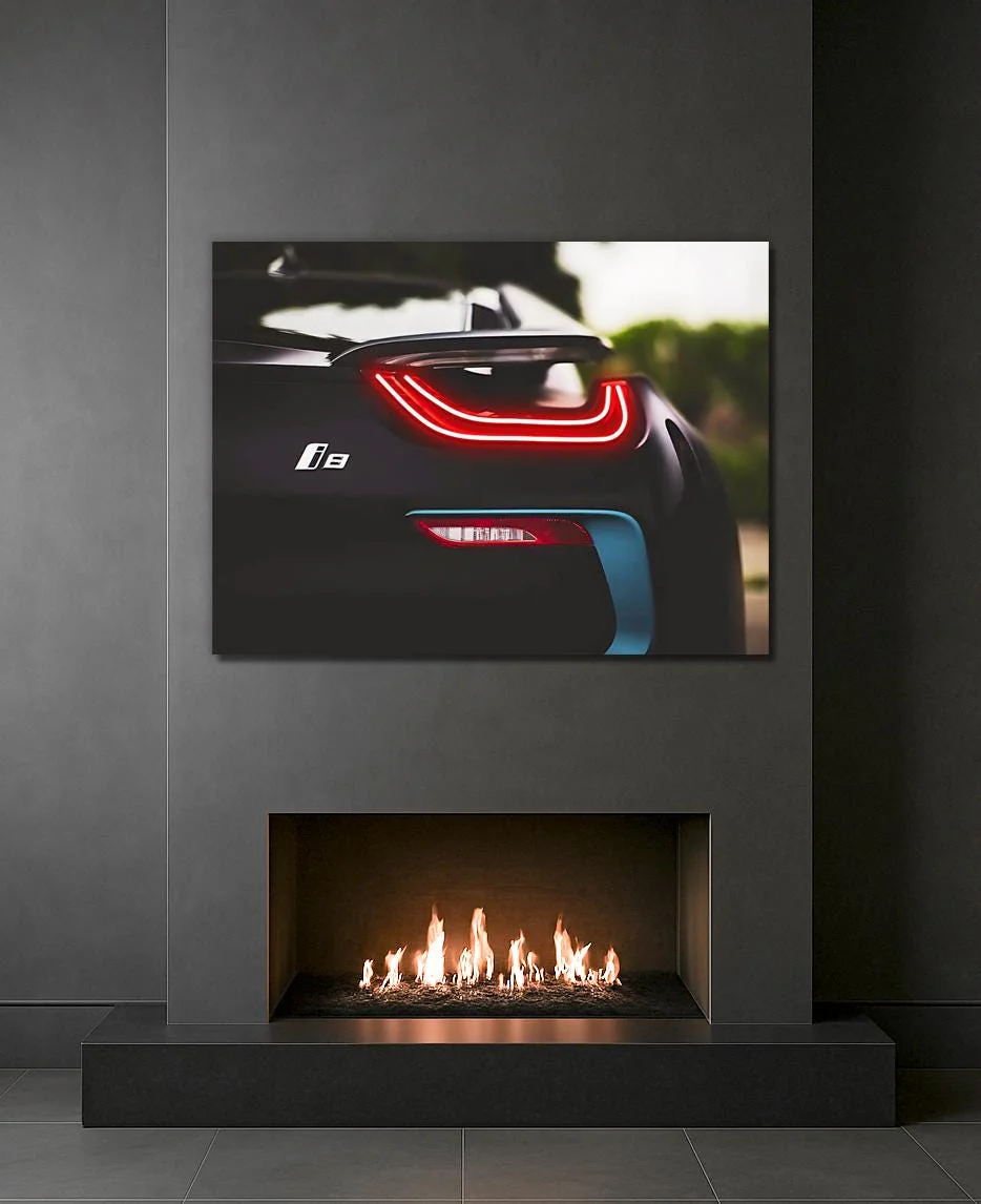 Neon Car LED Wall Art ā UVāPrinted Acrylic, Glowing Edges - Image 5