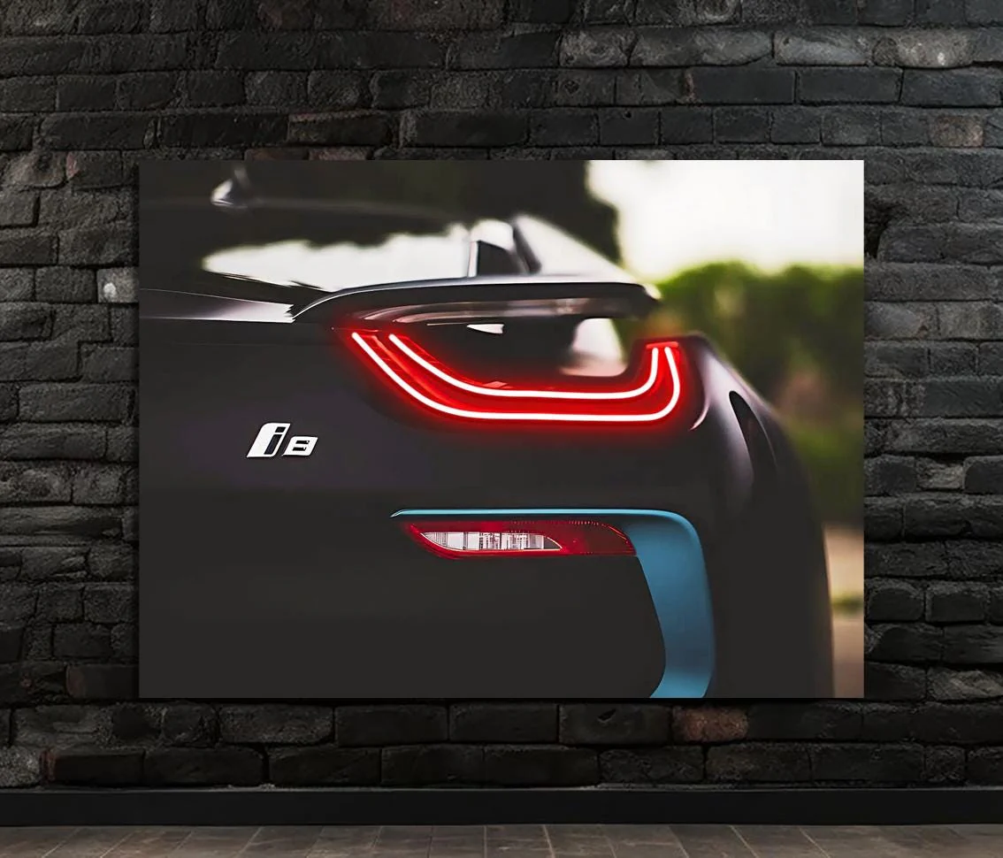 Neon Car LED Wall Art ā UVāPrinted Acrylic, Glowing Edges - Image 6