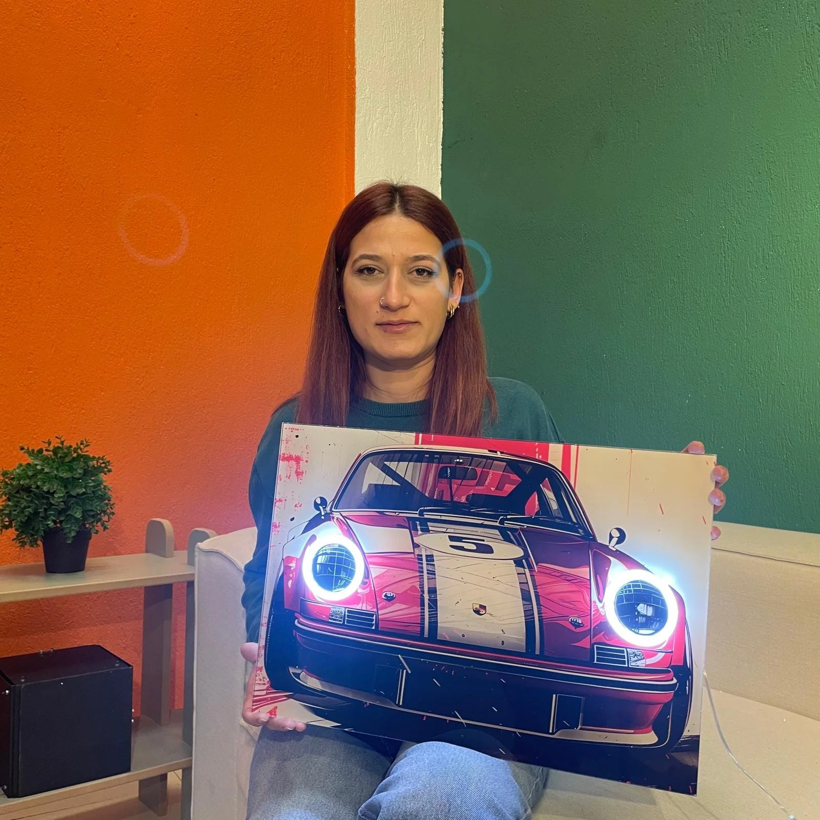 Neon LED Car Sign – Acrylic Wall Decor, Includes Mounting - Image 3
