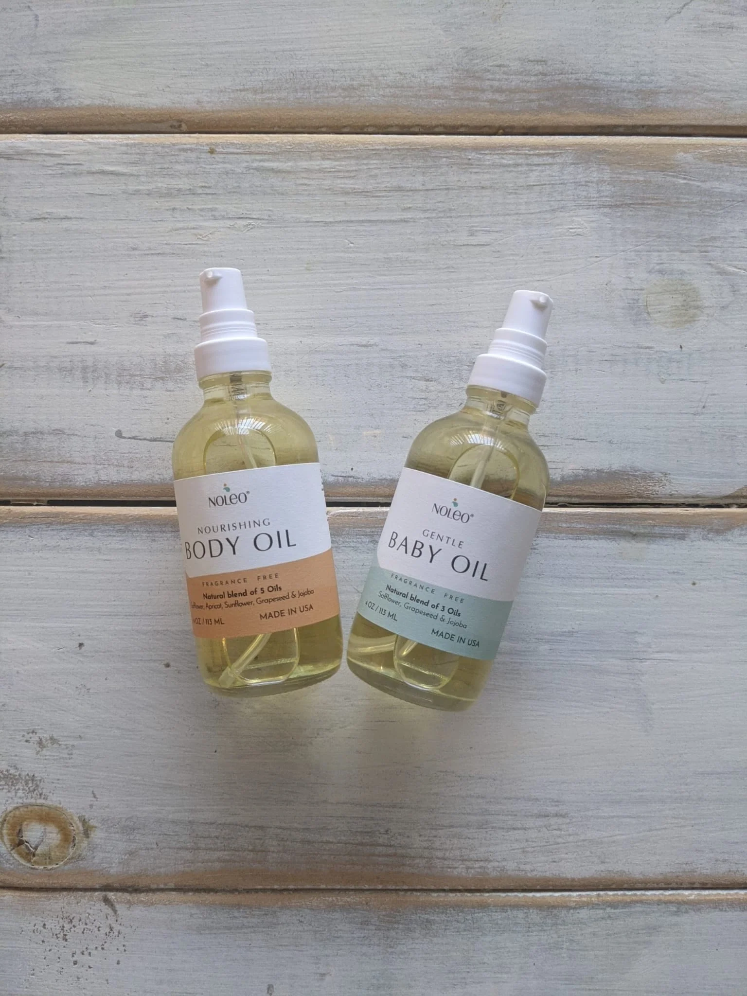 NOLEO BODY + BABY OILS (4oz + 4oz) - Image 2