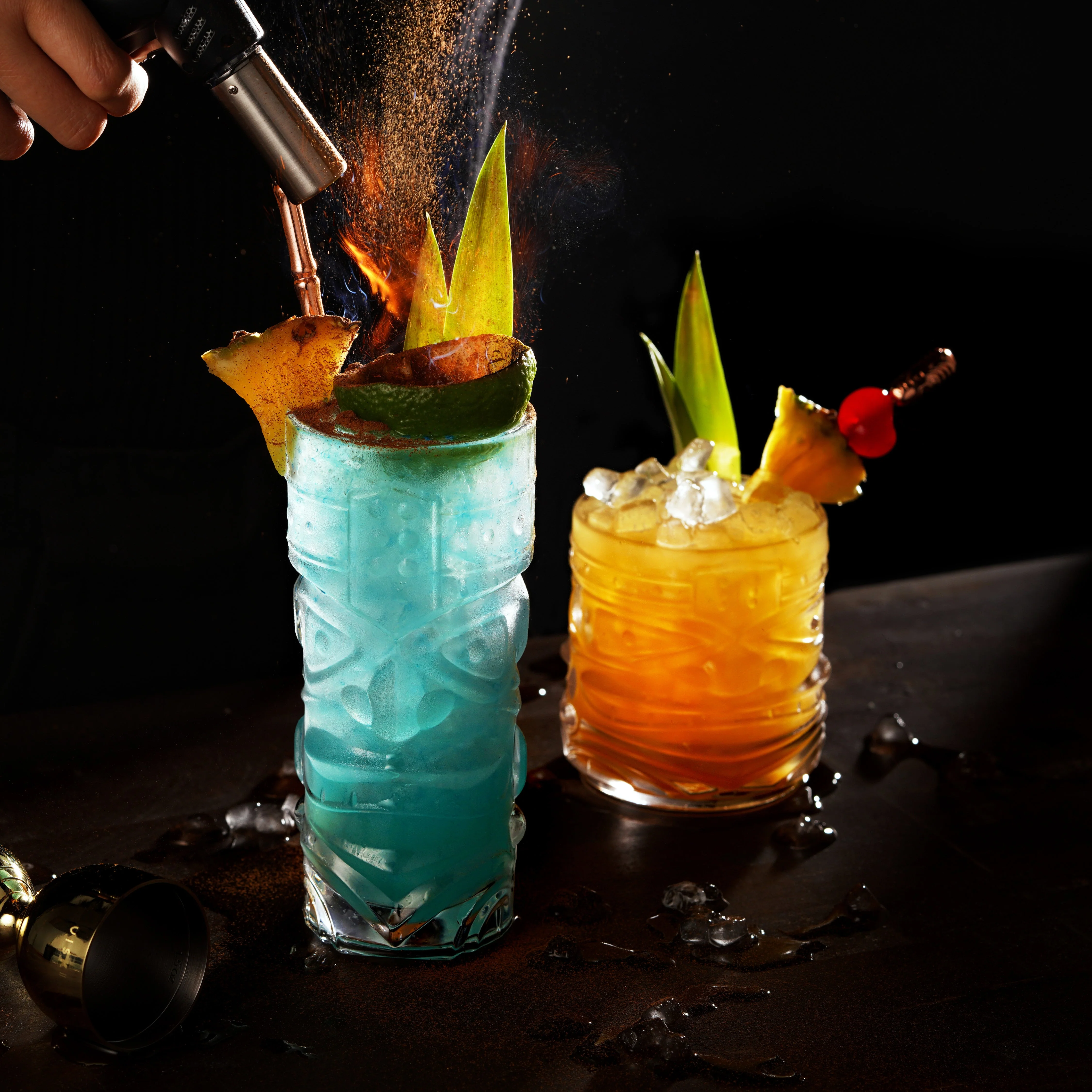 Pacific Crystal Tiki Glasses Set of 2 - Image 2