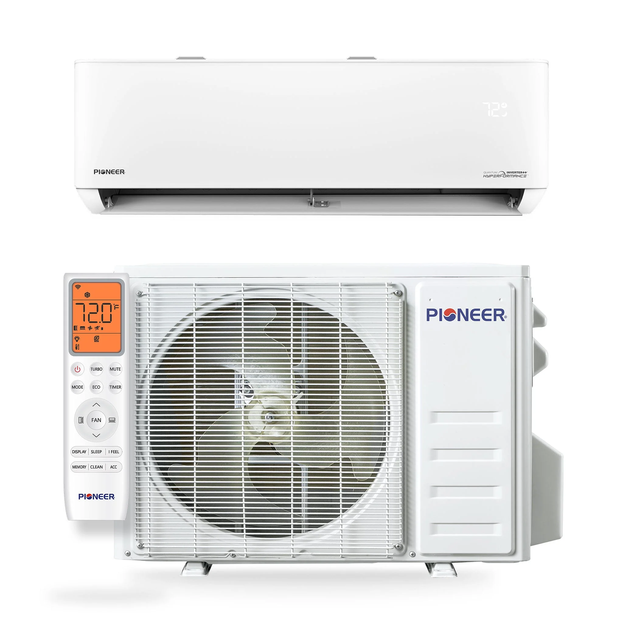Pioneer® Quantum Hyperformance™ 9,000 BTU 25 SEER2 230V High-Wall Ductless Energy-Star Mini-Split Air Conditioner Inverter Hyper Heat Pump Full Set - Image 5