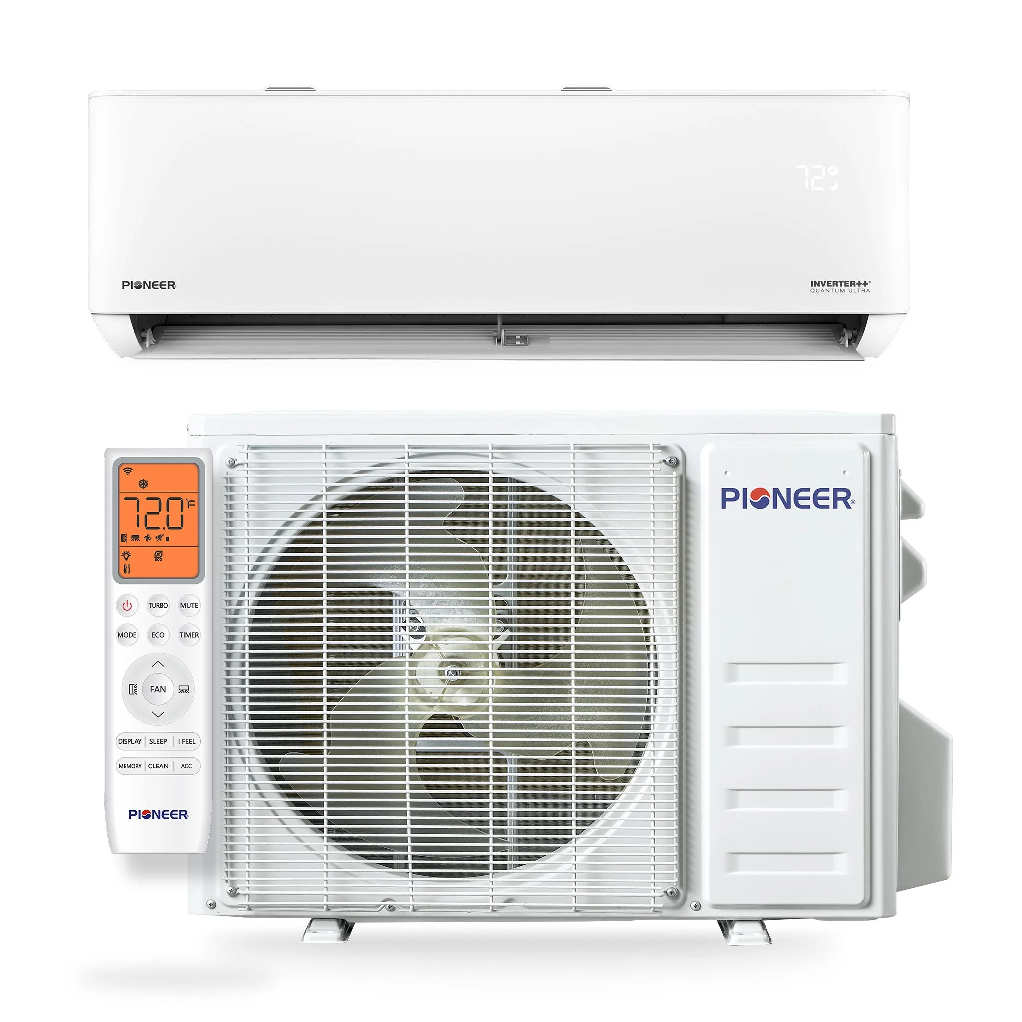 Pioneer® Quantum Ultra™ 18,000 BTU 23 SEER2 230V High-Wall Ductless Energy-Star Mini-Split Air Conditioner Inverter Heat Pump Full Set - Image 5