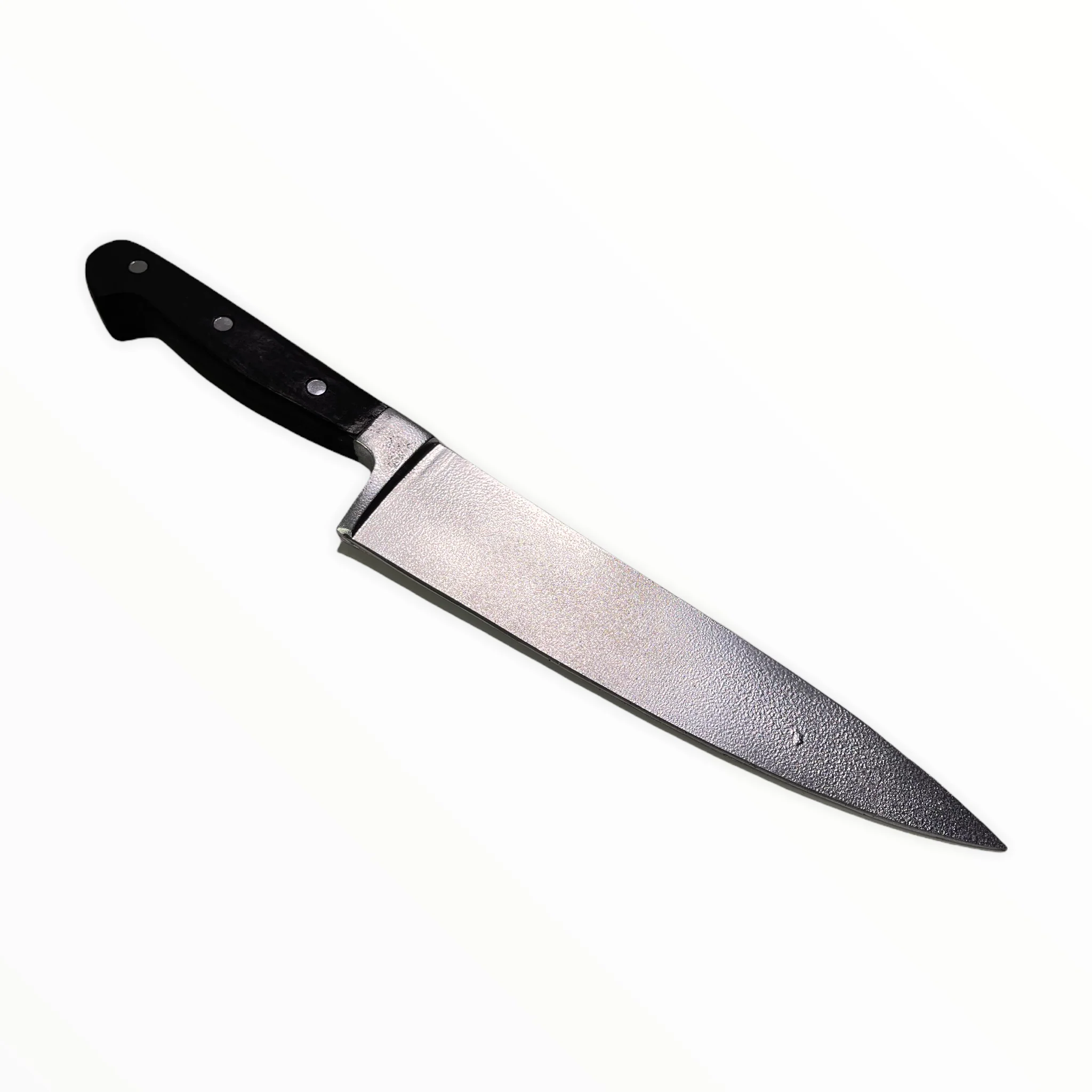 Plastic 13 Inch Chefâs Knife Silver Blade and Black Handle - Image 2