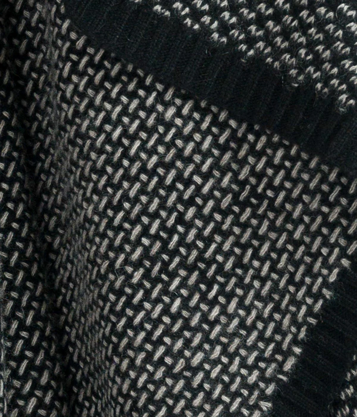 Platinum and Black Yak Down Taiga Throw - Image 5