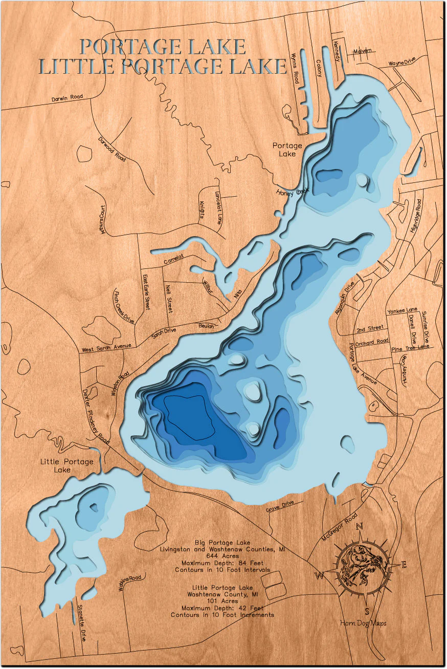 Portage and Little Portage (Livingston, Washtenaw)