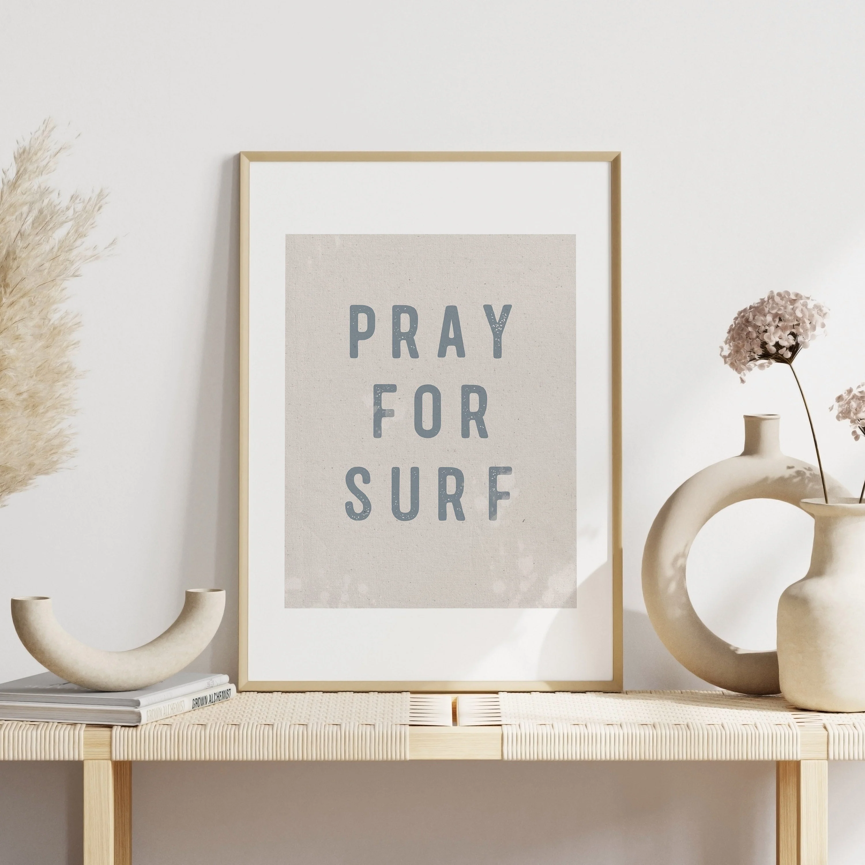Pray For Surf Wall Art Print - Image 3