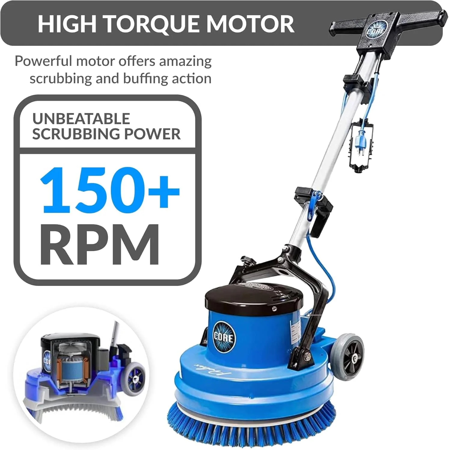 Prolux Core 15" Heavy Duty Single Pad Commercial Polisher Floor Buffer Machine Scrubber - Image 5