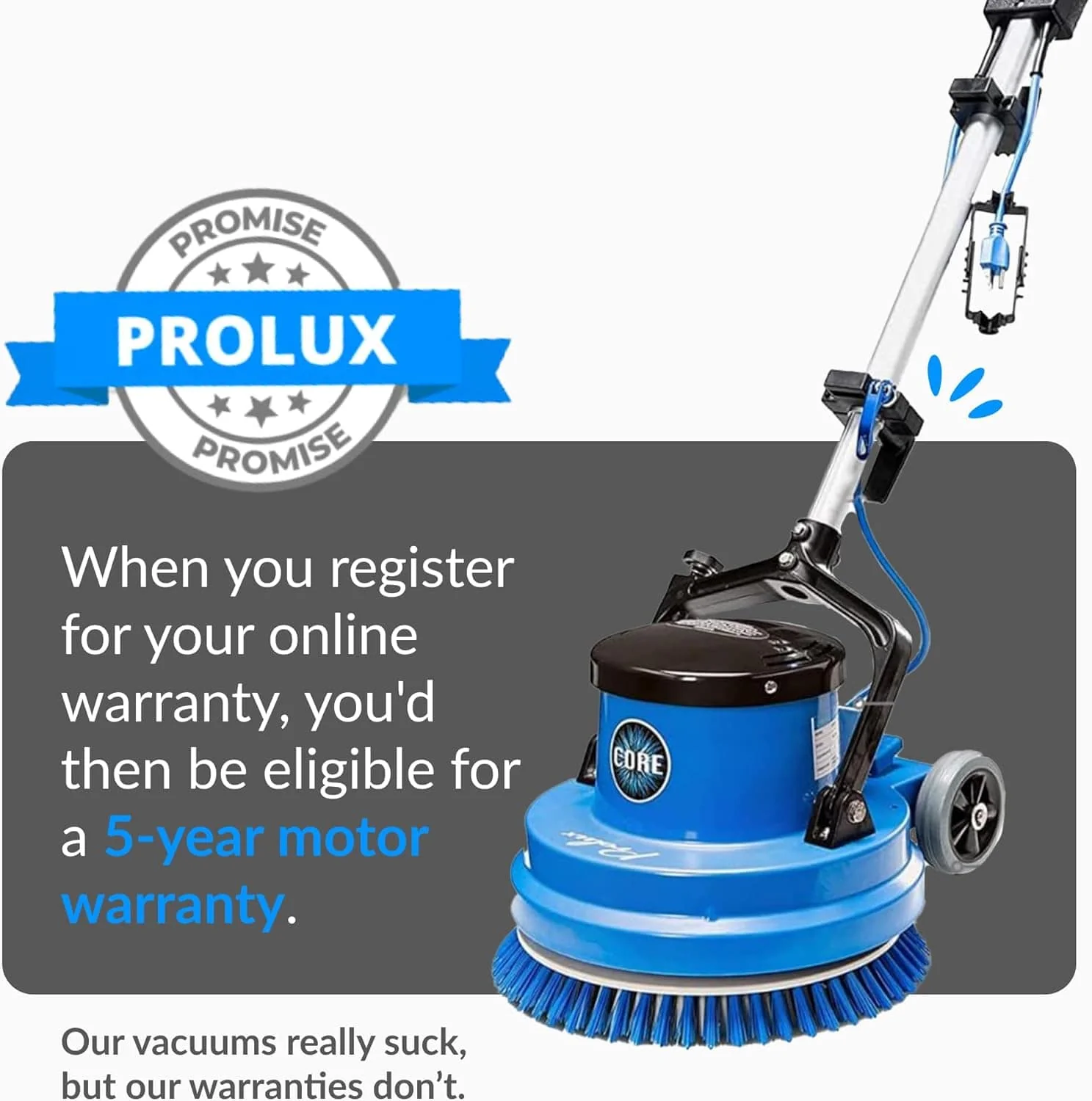 Prolux Core 15" Heavy Duty Single Pad Commercial Polisher Floor Buffer Machine Scrubber - Image 7