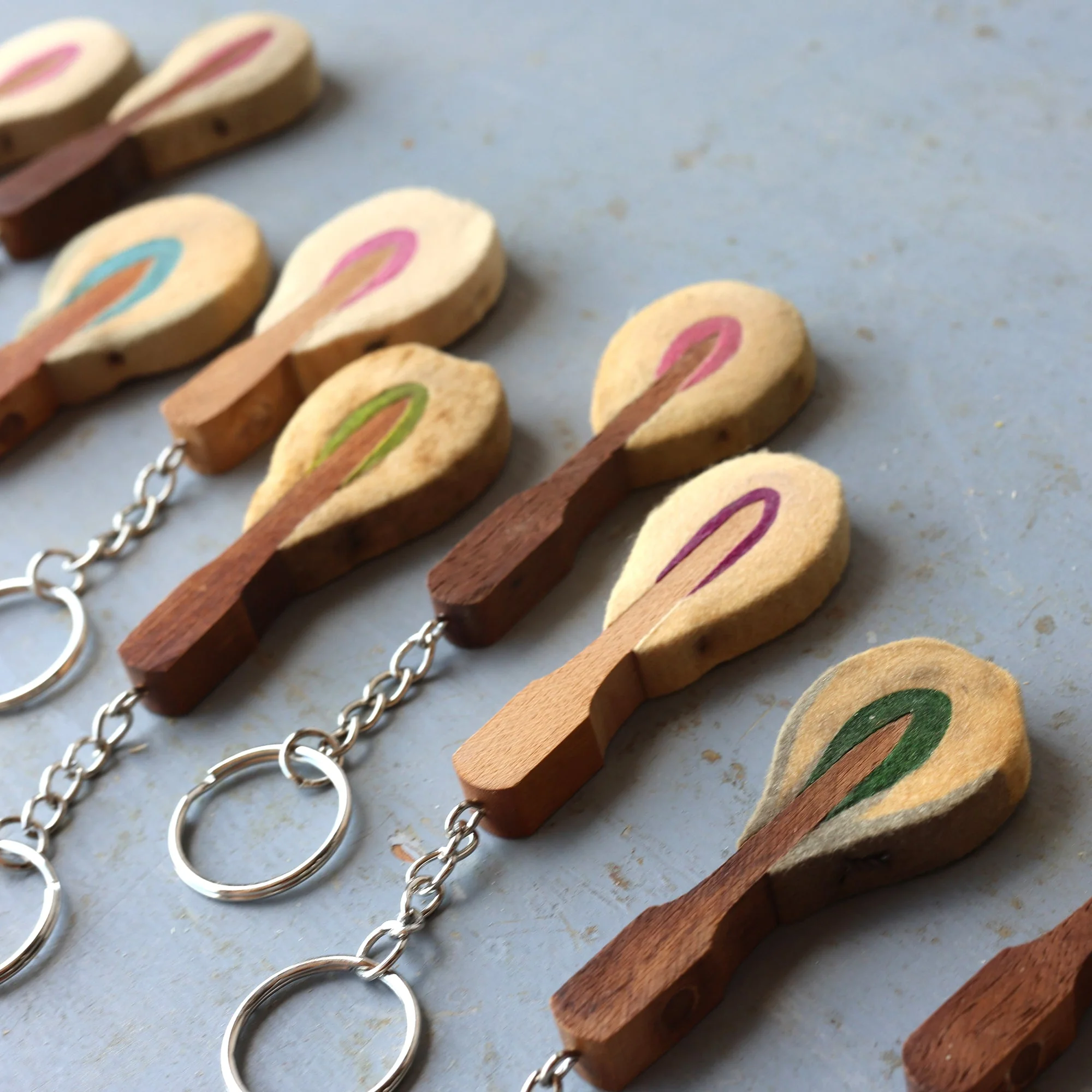 Reclaimed Piano Hammer Keychains - Image 3