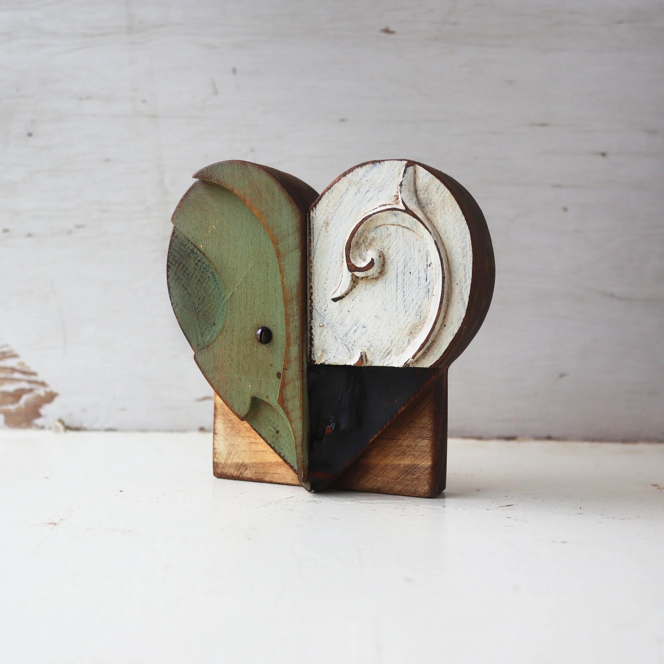 Reclaimed Wooden Heart Emojis - Image 25